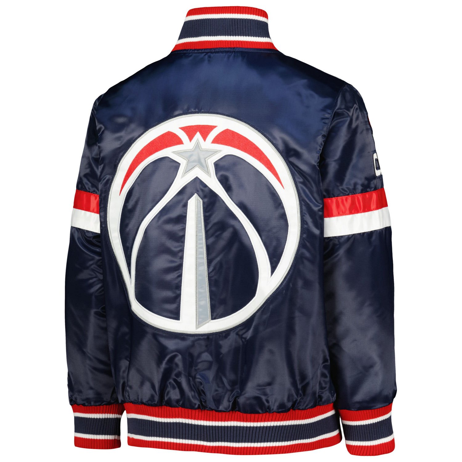 Youth Starter Washington Wizards Home Game Varsity Satin Full-Snap Jacket                                                        - view number 3