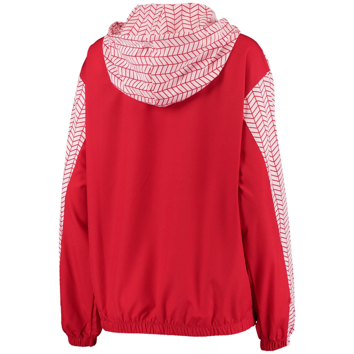 ZooZatz Wisconsin Badgers Chevron Swishy Quarter-Zip Hoodie Jacket - view number 3
