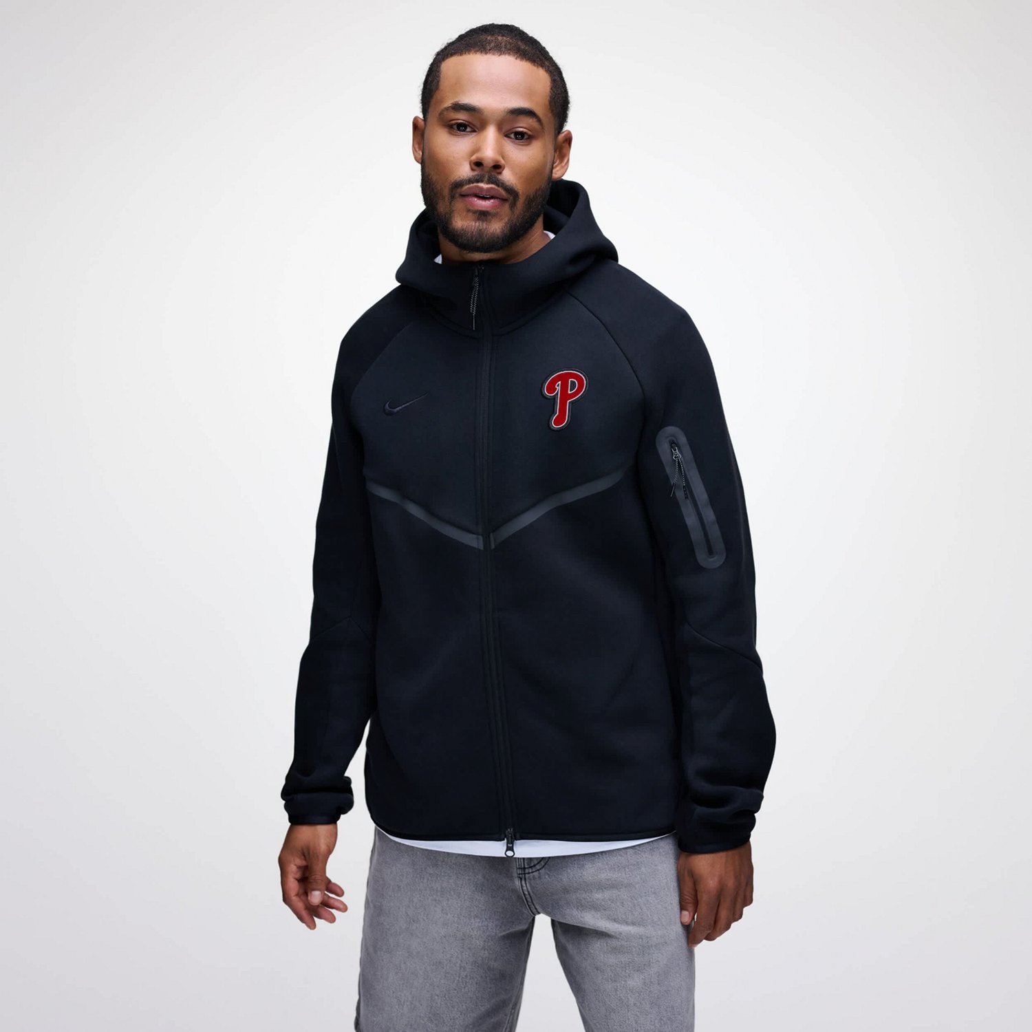 Nike Philadelphia Phillies Tech Fleece Windrunner Full-Zip Hoodie Jacket