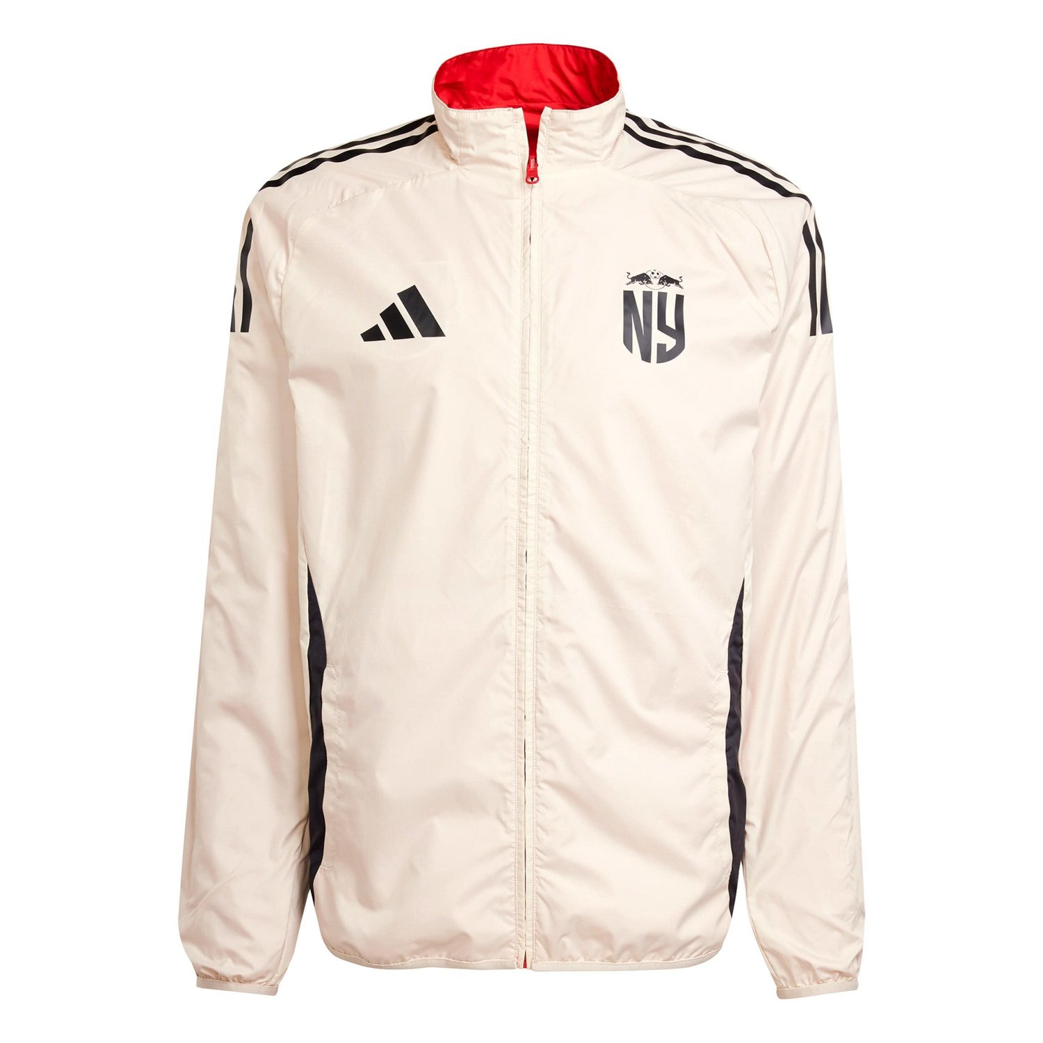 adidas White New York Bulls 2025 Anthem Reversible Full-Zip Jacket - view number 3