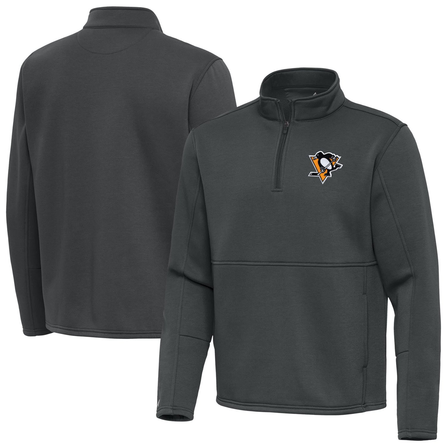 Antigua Pittsburgh Penguins Twist Quarter-Zip Pullover Jacket