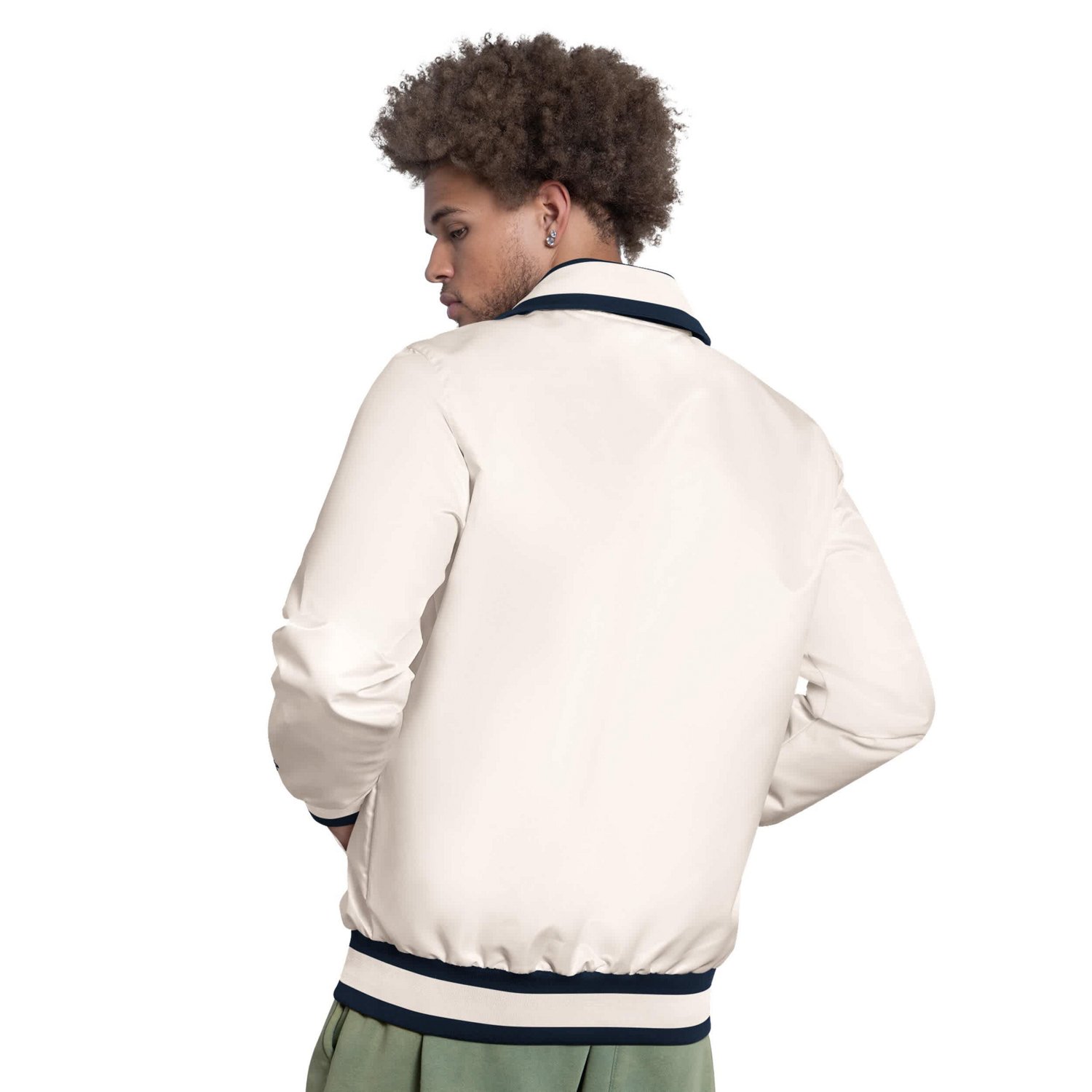Starter Chicago Cubs The Captain Cooperstown Logo Full-Zip Varsity Jacket - view number 2