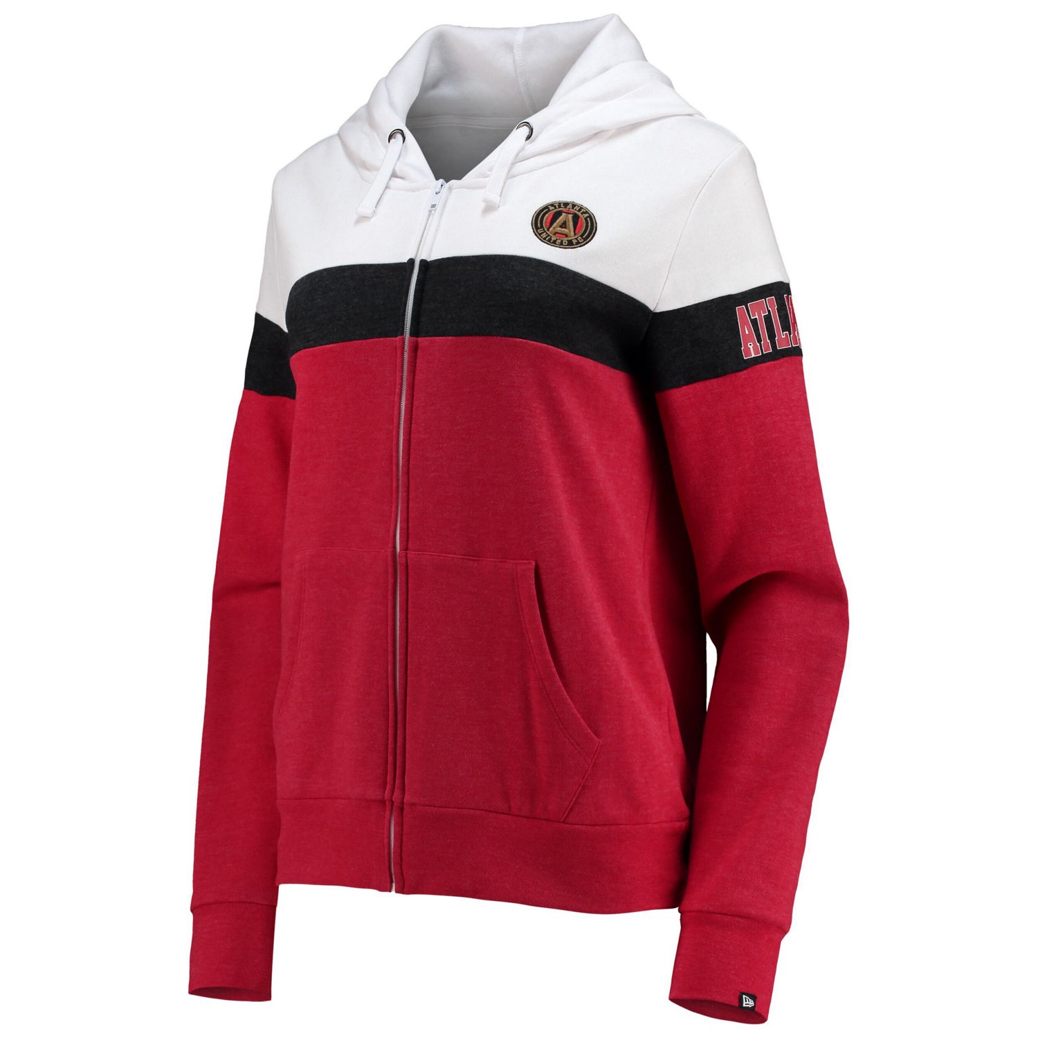 5th  Ocean by New Era Blue Atlanta United FC Fleece Colorblock Full-Zip Hoodie Jacket - view number 2