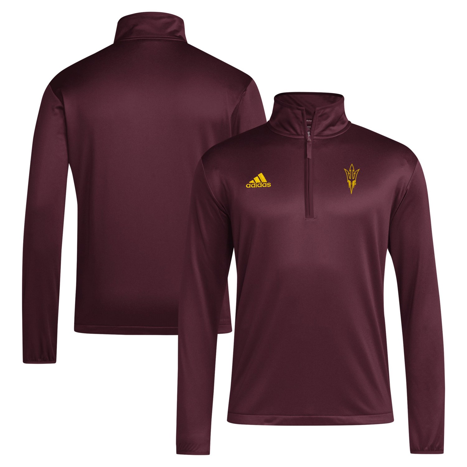 adidas Arizona State Sun Devils 2024 Coaches Sideline Quarter-Zip Top