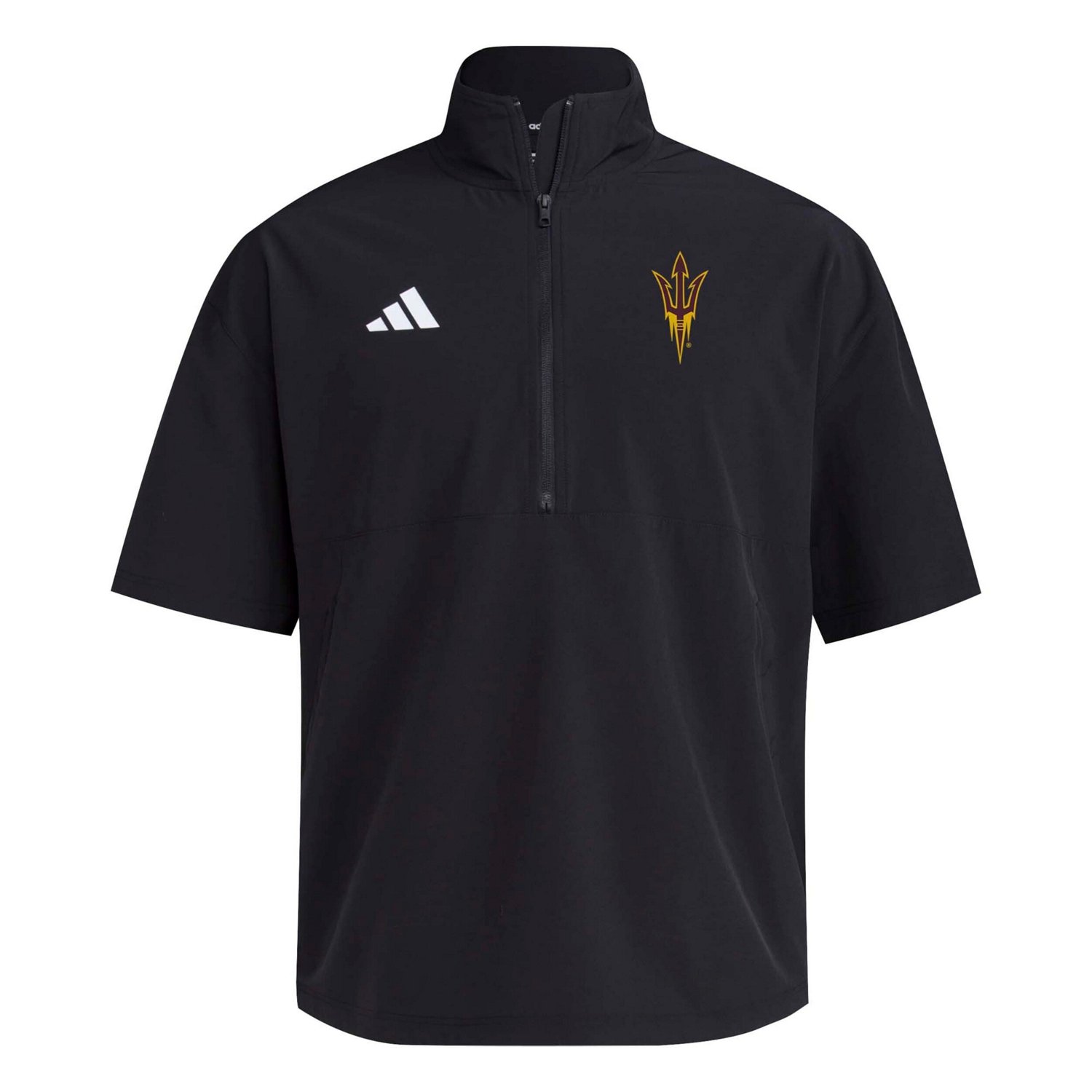 adidas Arizona State Sun Devils 2024 Half-Zip Short Sleeve Training Jacket                                                       - view number 2