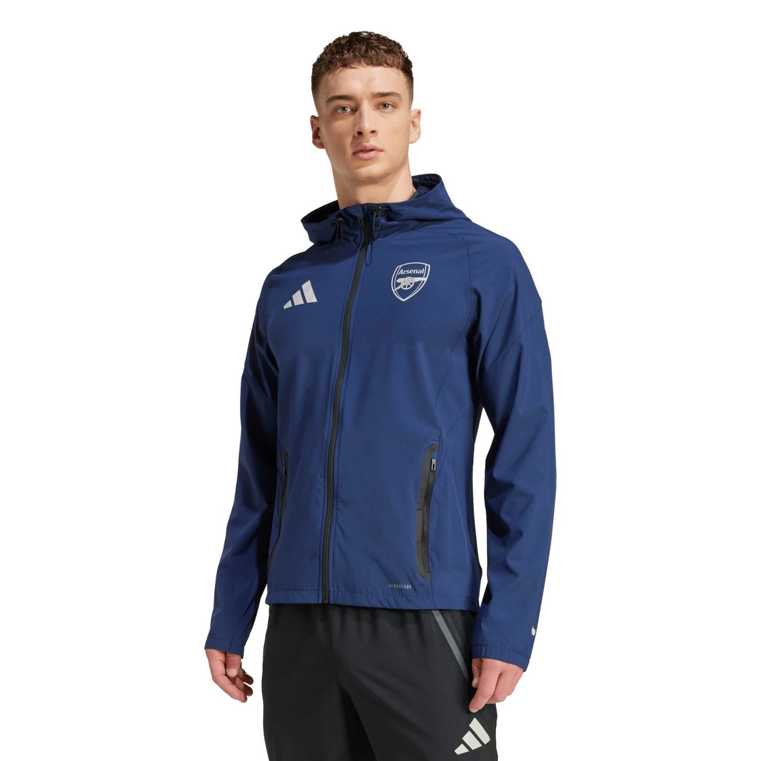adidas Arsenal 2025 26 Tiro Vis Tech Travel Jacket - view number 1
