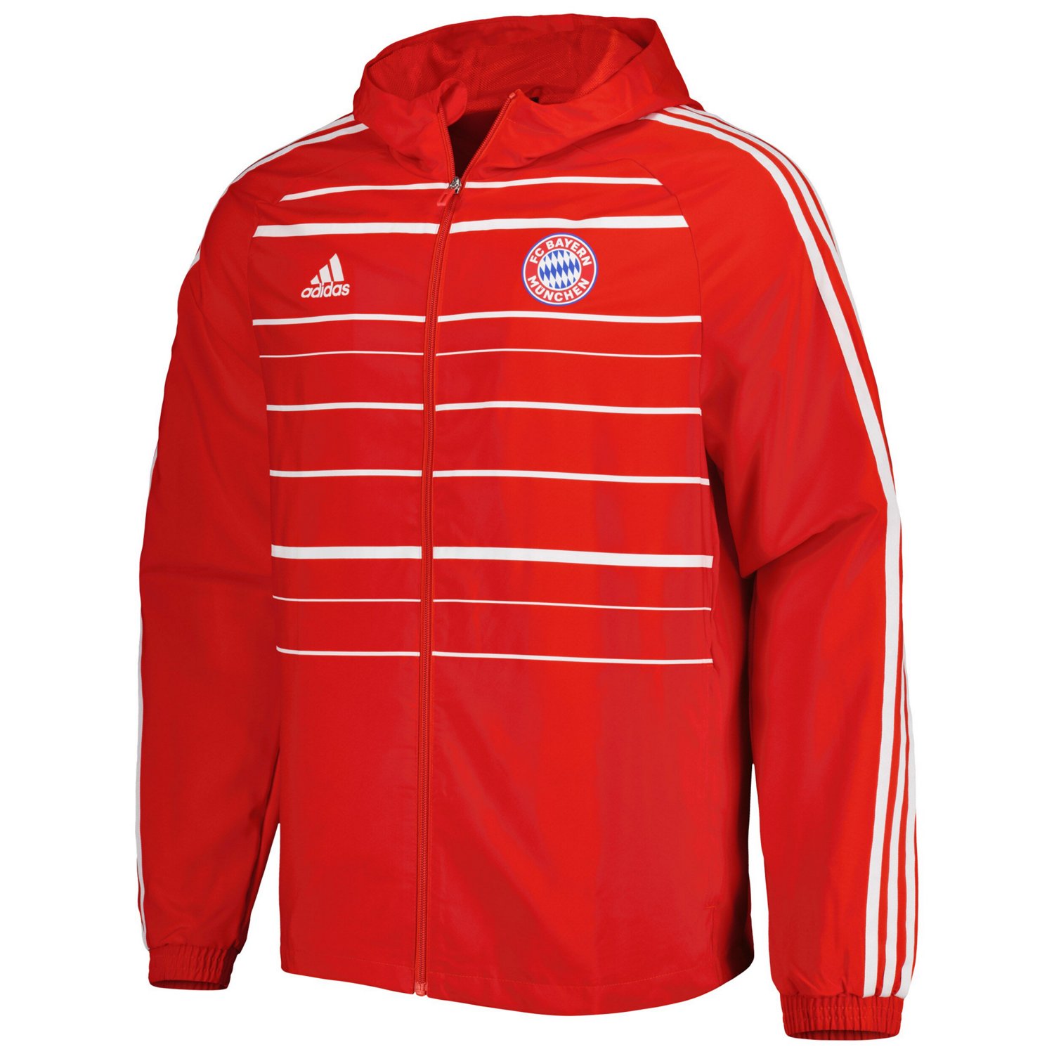 adidas Bayern Munich DNA Raglan Full-Zip Hoodie Windbreaker Jacket - view number 2