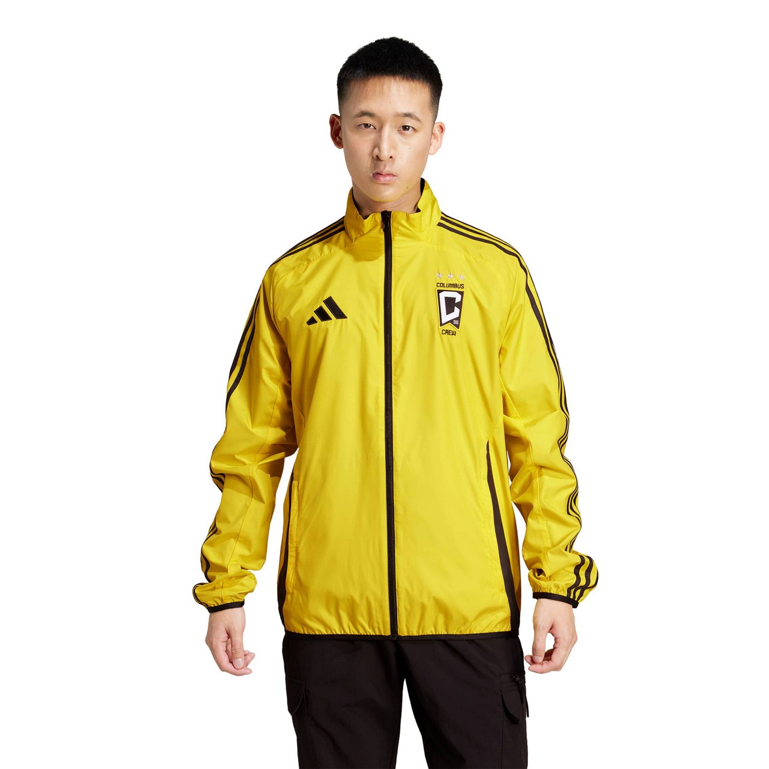 adidas Black Columbus Crew 2025 Anthem Reversible Full-Zip Jacket - view number 3