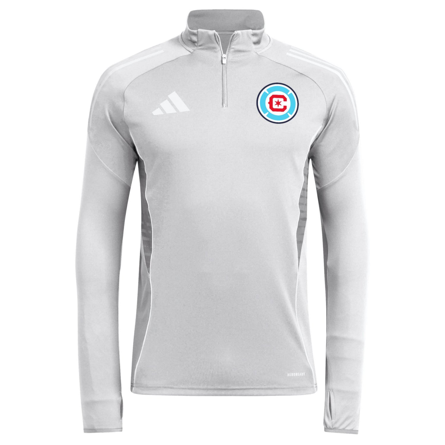 adidas Chicago Fire 2025 Quarter-Zip Long Sleeve Training Top - view number 2