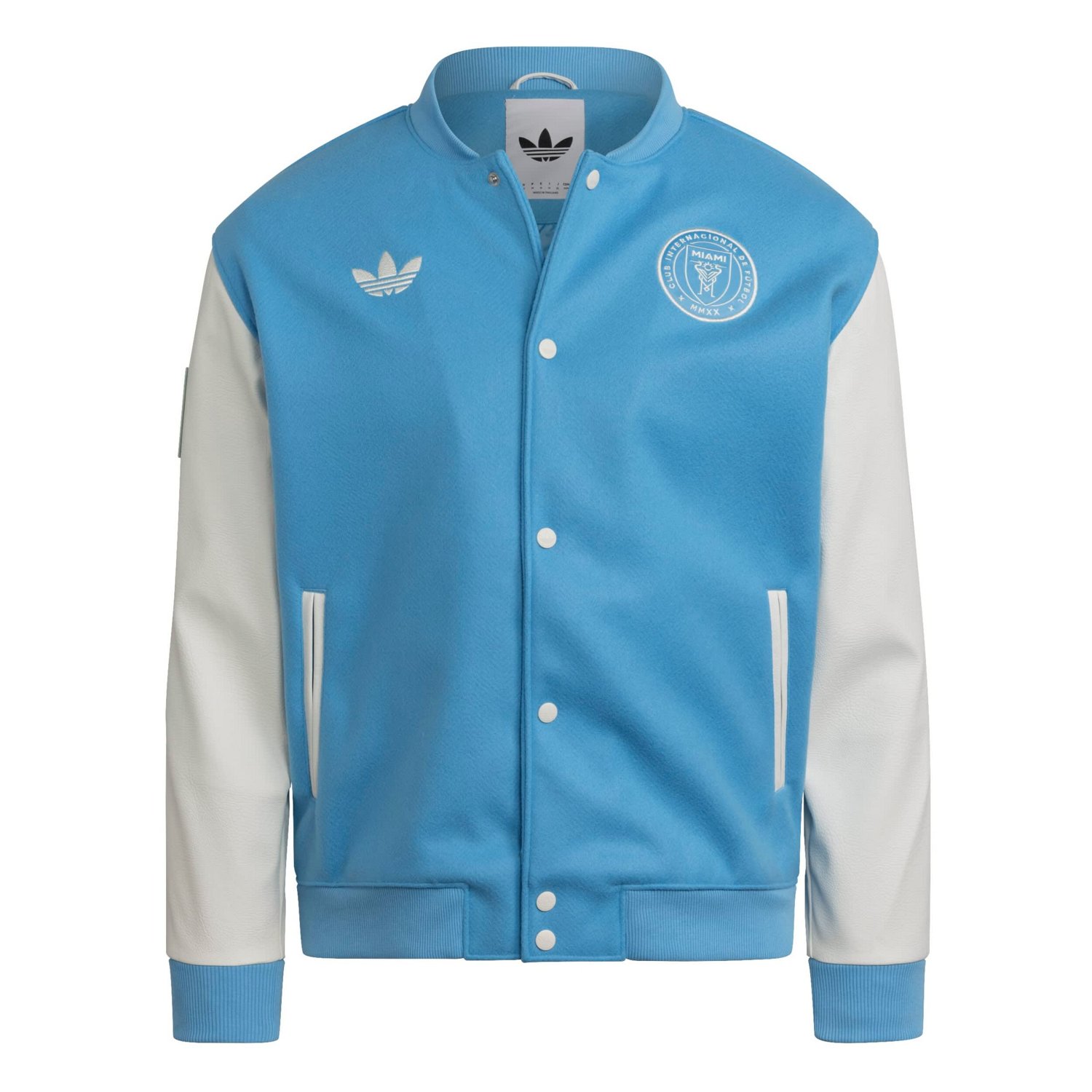 adidas Inter Miami CF 2025 Archive Collection Full-Snap Varsity Jacket - view number 2