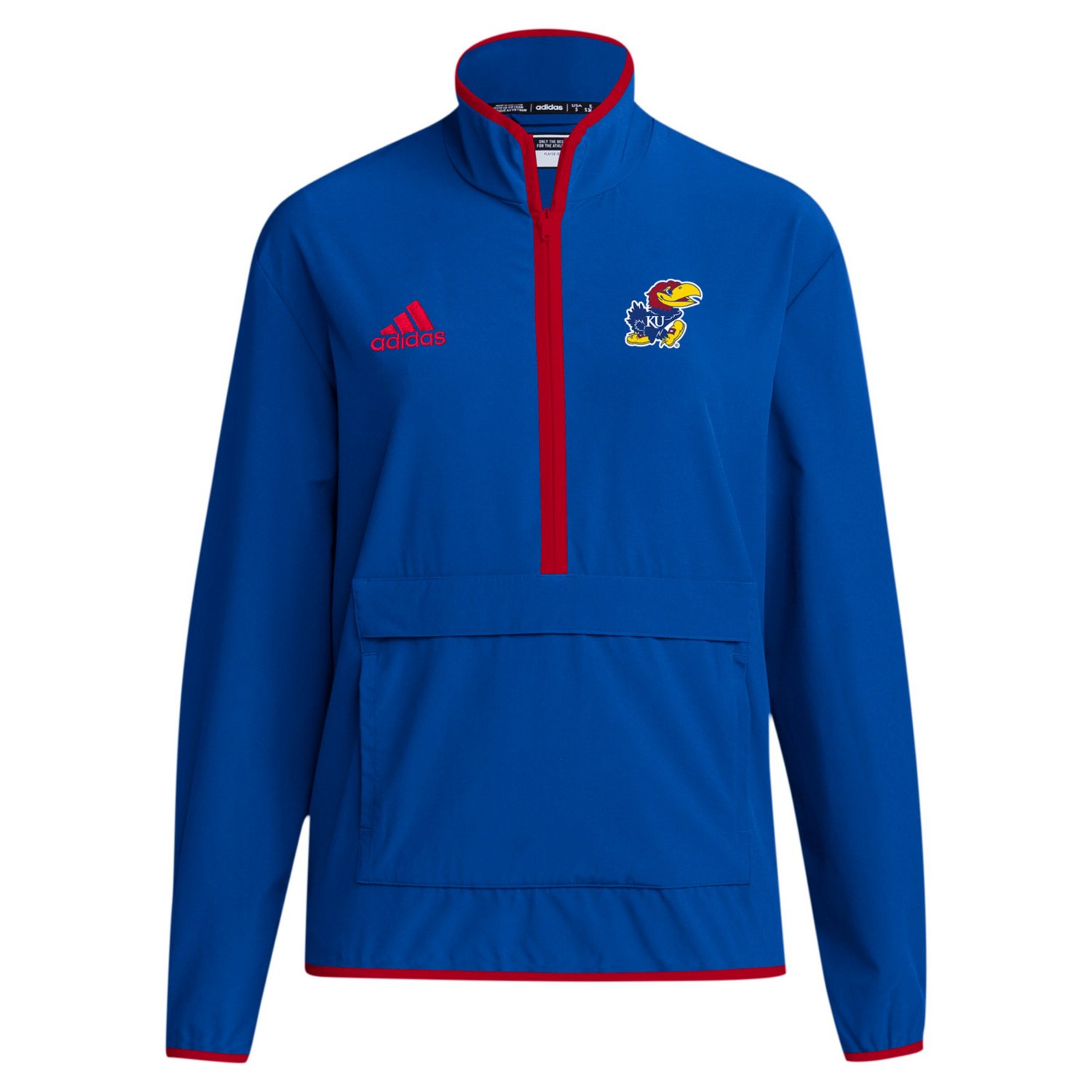 adidas Kansas Jayhawks 2024 Coaches Sideline Half-Zip Jacket - view number 2