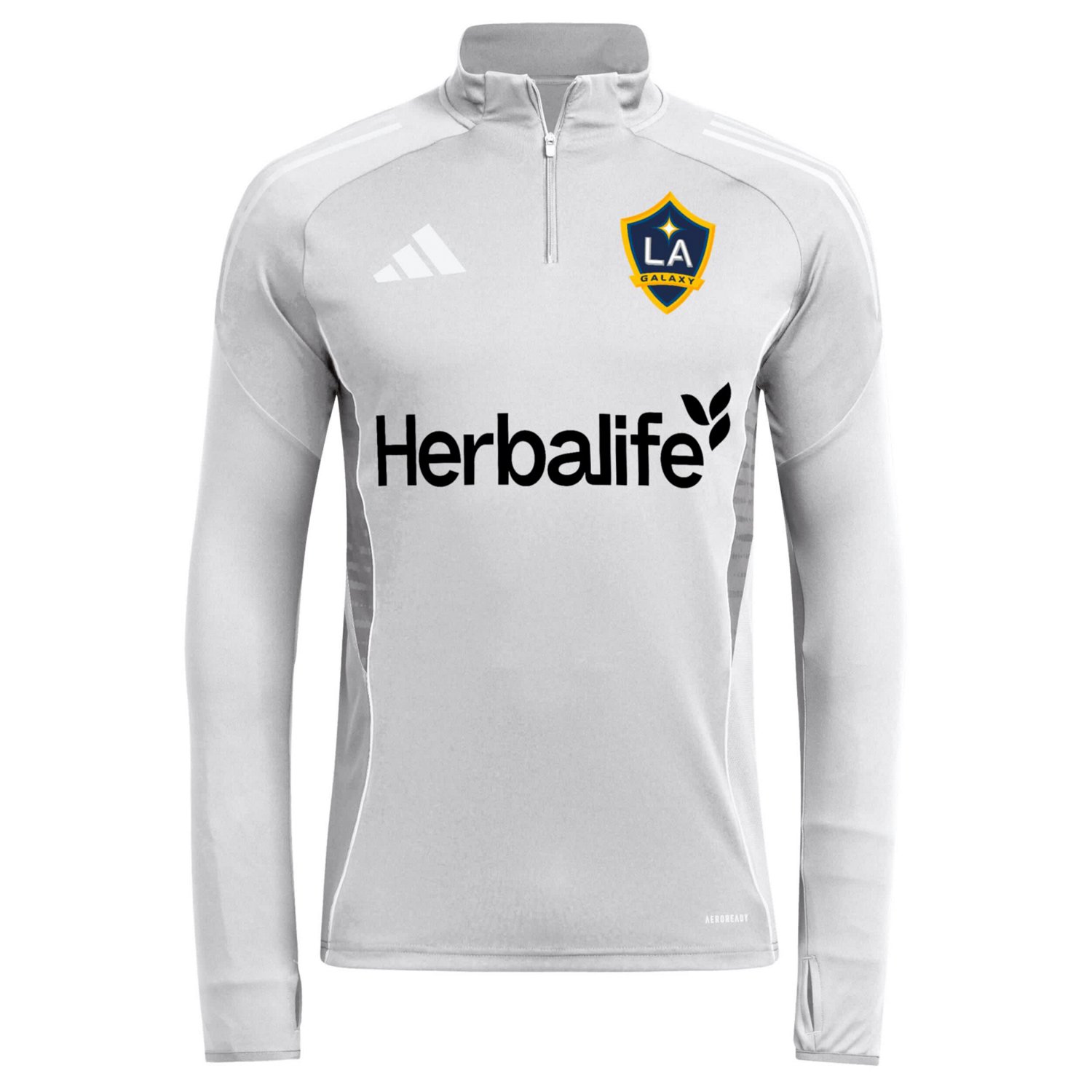 adidas LA Galaxy 2025 Quarter-Zip Long Sleeve Training Top - view number 2