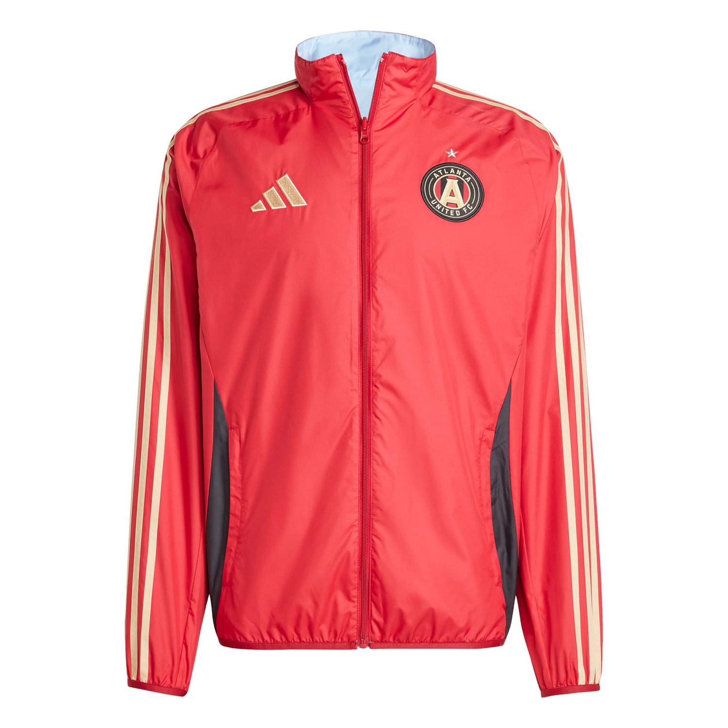 adidas Light Blue Atlanta United FC 2025 Anthem Reversible Full-Zip Jacket - view number 2