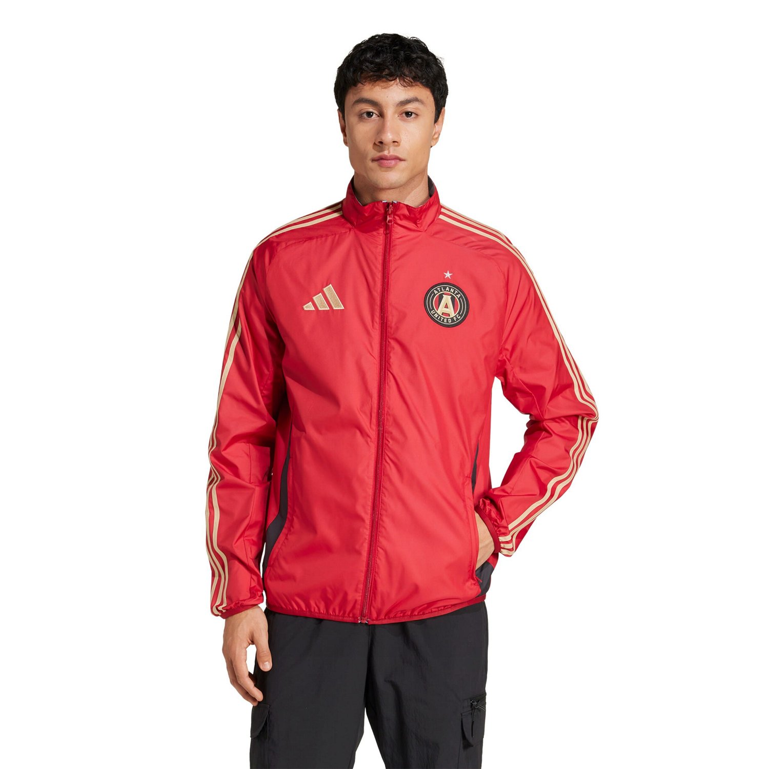 adidas Light Blue Atlanta United FC 2025 Anthem Reversible Full-Zip Jacket - view number 3