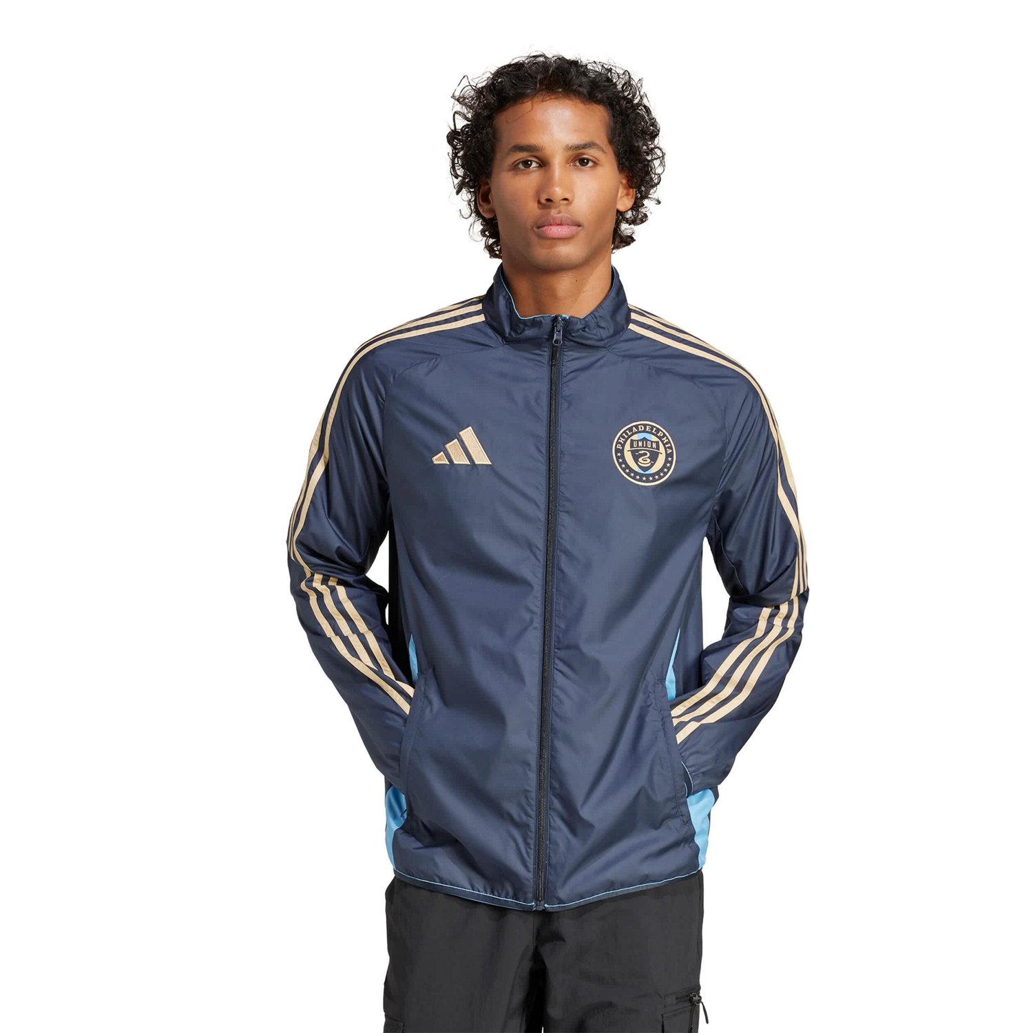 adidas Light Blue Philadelphia Union 2025 Anthem Reversible Full-Zip Jacket - view number 4