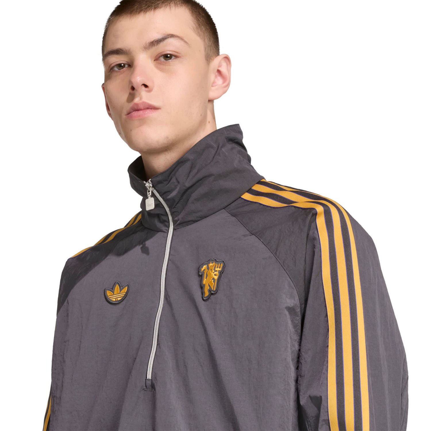 adidas Manchester United Terrace Icons Half-Zip Jacket - view number 4