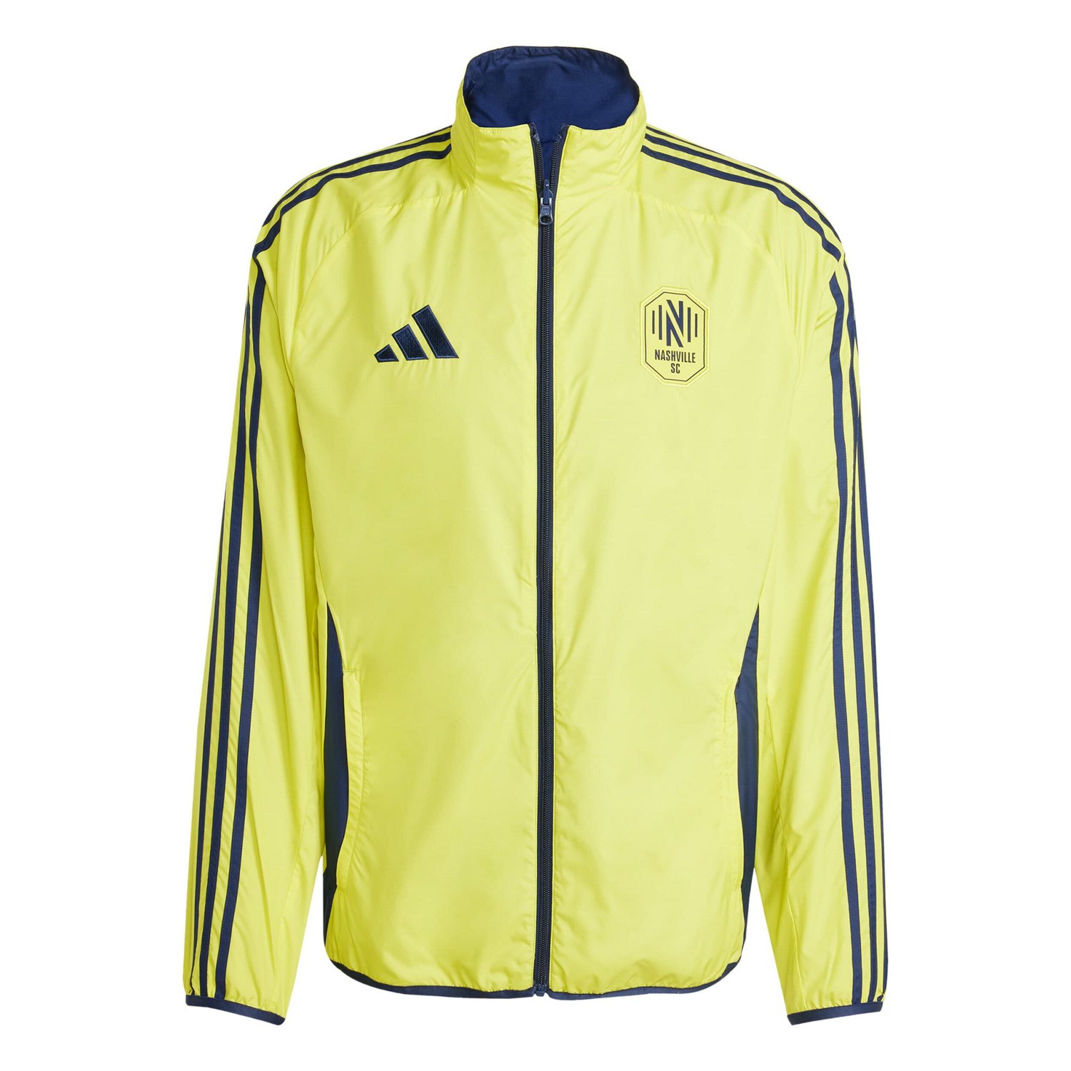 adidas Navy Nashville SC 2025 Anthem Reversible Full-Zip Jacket                                                                  - view number 2