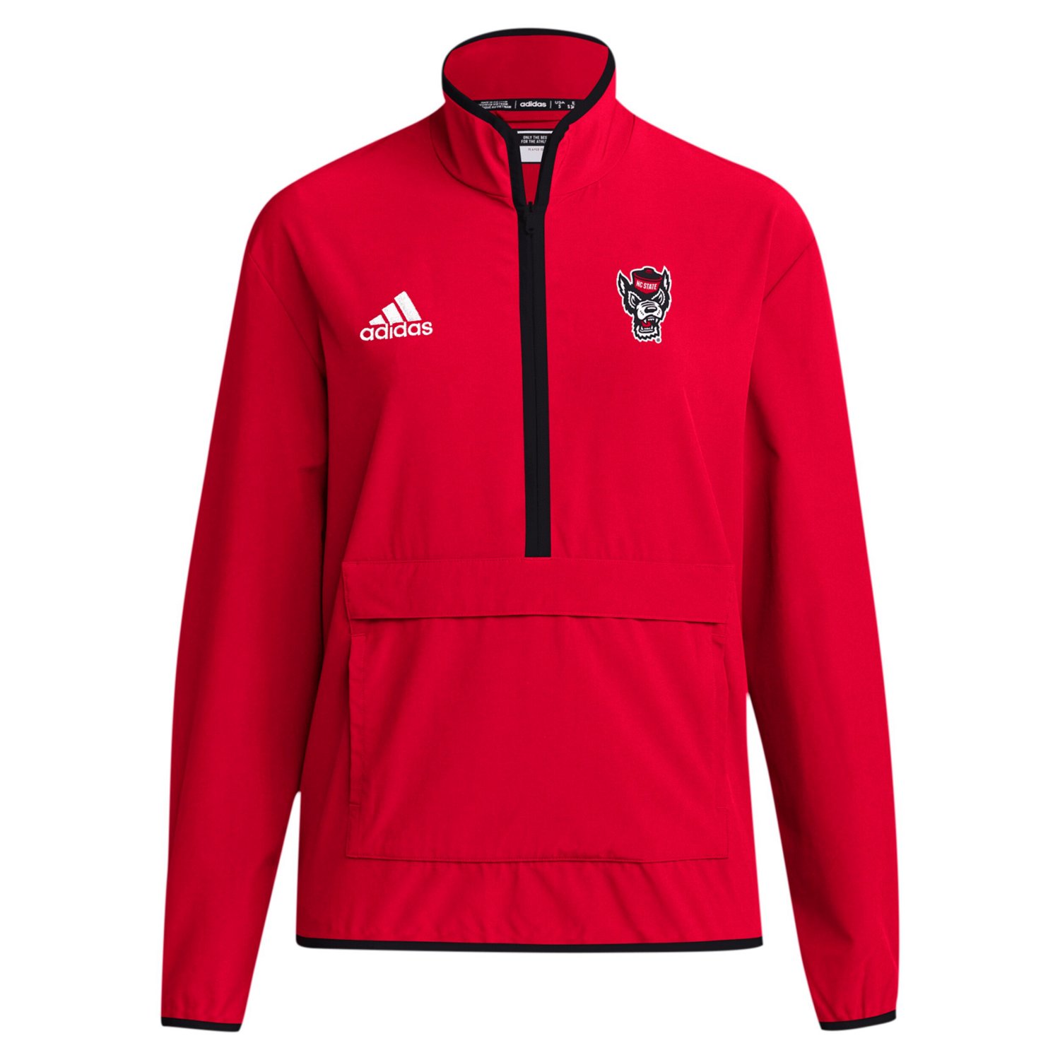adidas NC State Wolfpack 2024 Coaches Sideline Half-Zip Jacket                                                                   - view number 2