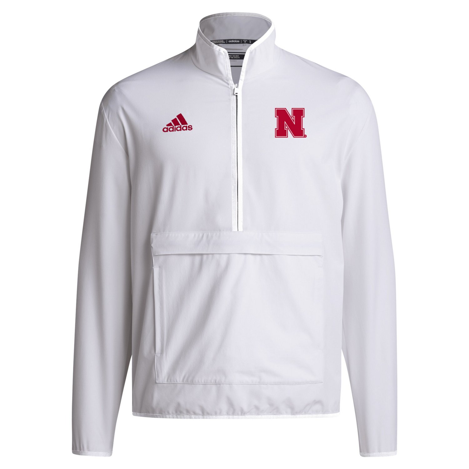 adidas Nebraska Huskers 2024 Coaches Sideline Half-Zip Jacket - view number 2