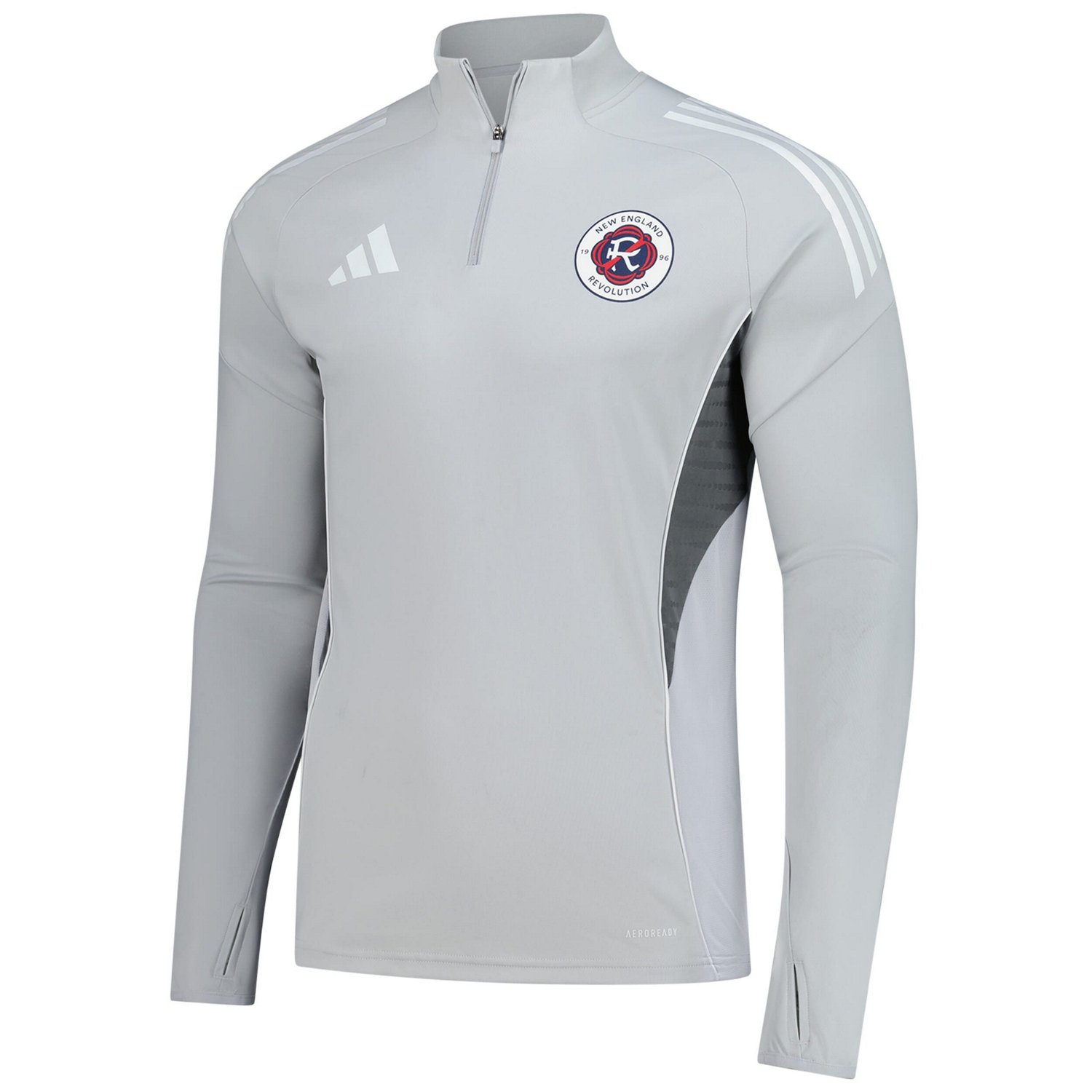 adidas New England Revolution 2025 Quarter-Zip Long Sleeve Training Top - view number 2