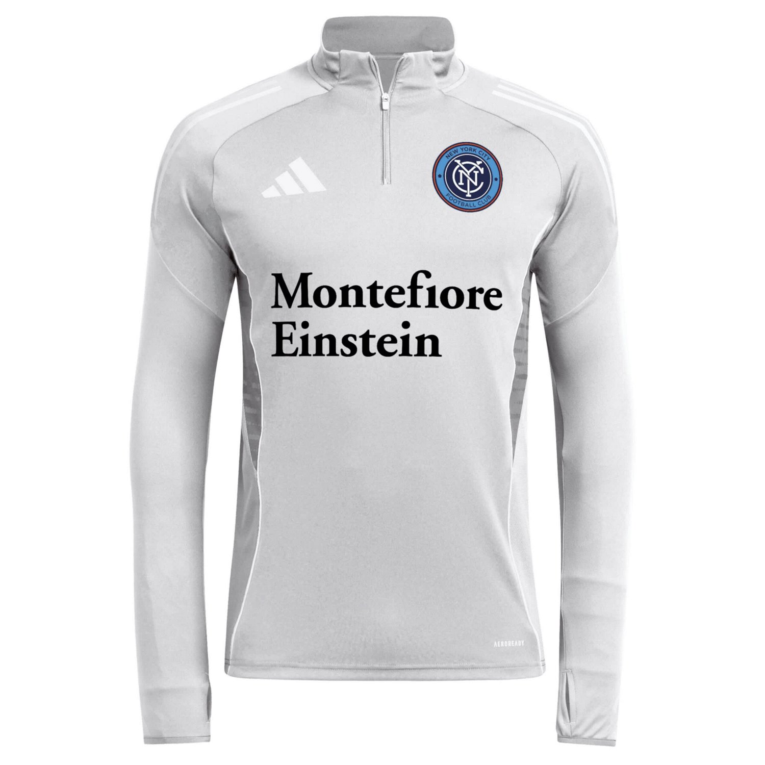 adidas New York City FC 2025 Quarter-Zip Long Sleeve Training Top - view number 2