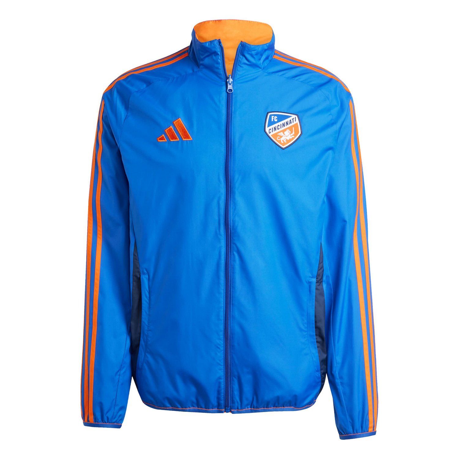 adidas Orange FC Cincinnati 2025 Anthem Reversible Full-Zip Jacket                                                               - view number 2