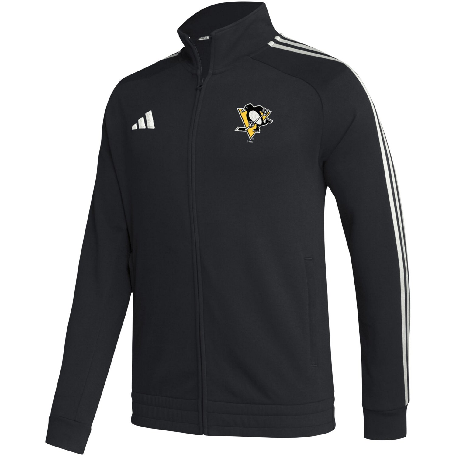 adidas Pittsburgh Penguins Raglan Full-Zip Track Jacket                                                                          - view number 2