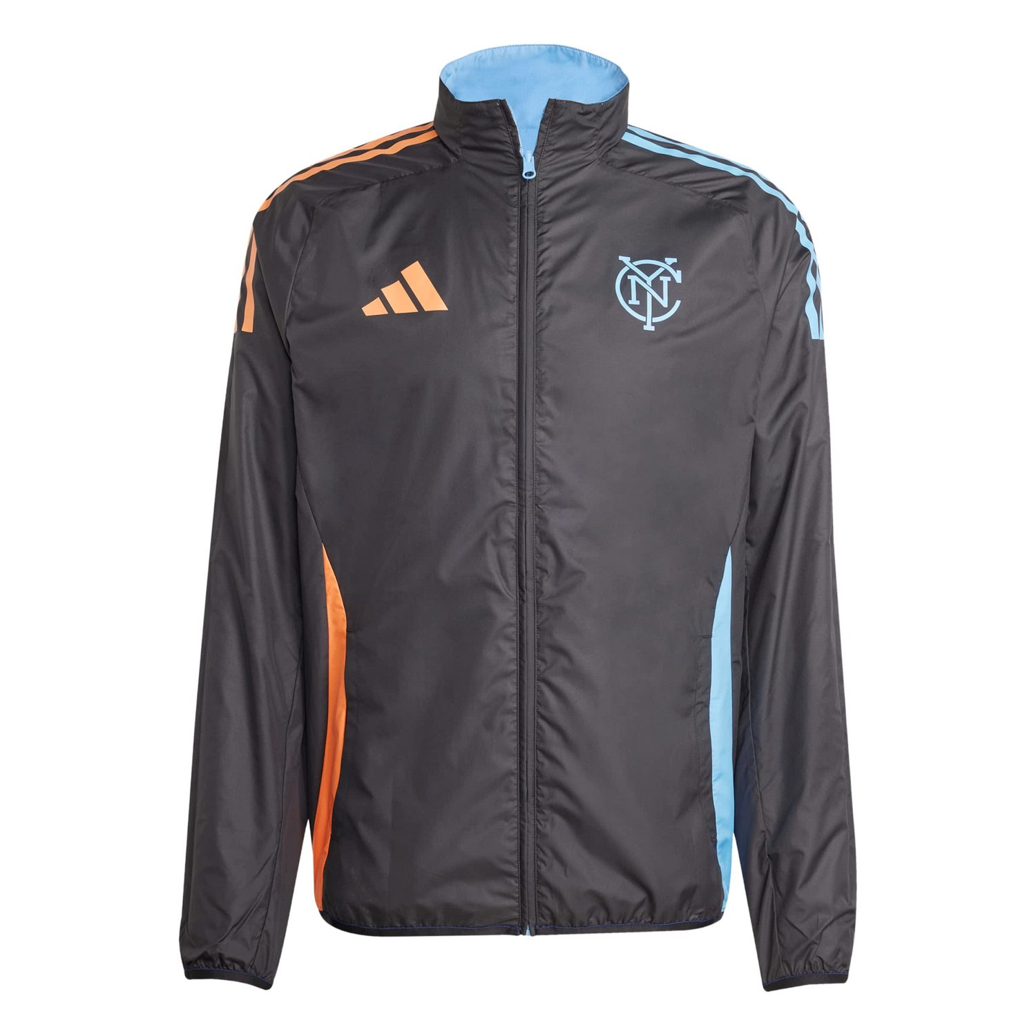 adidas Sky Black New York City FC 2025 Anthem Reversible Full-Zip Jacket - view number 3