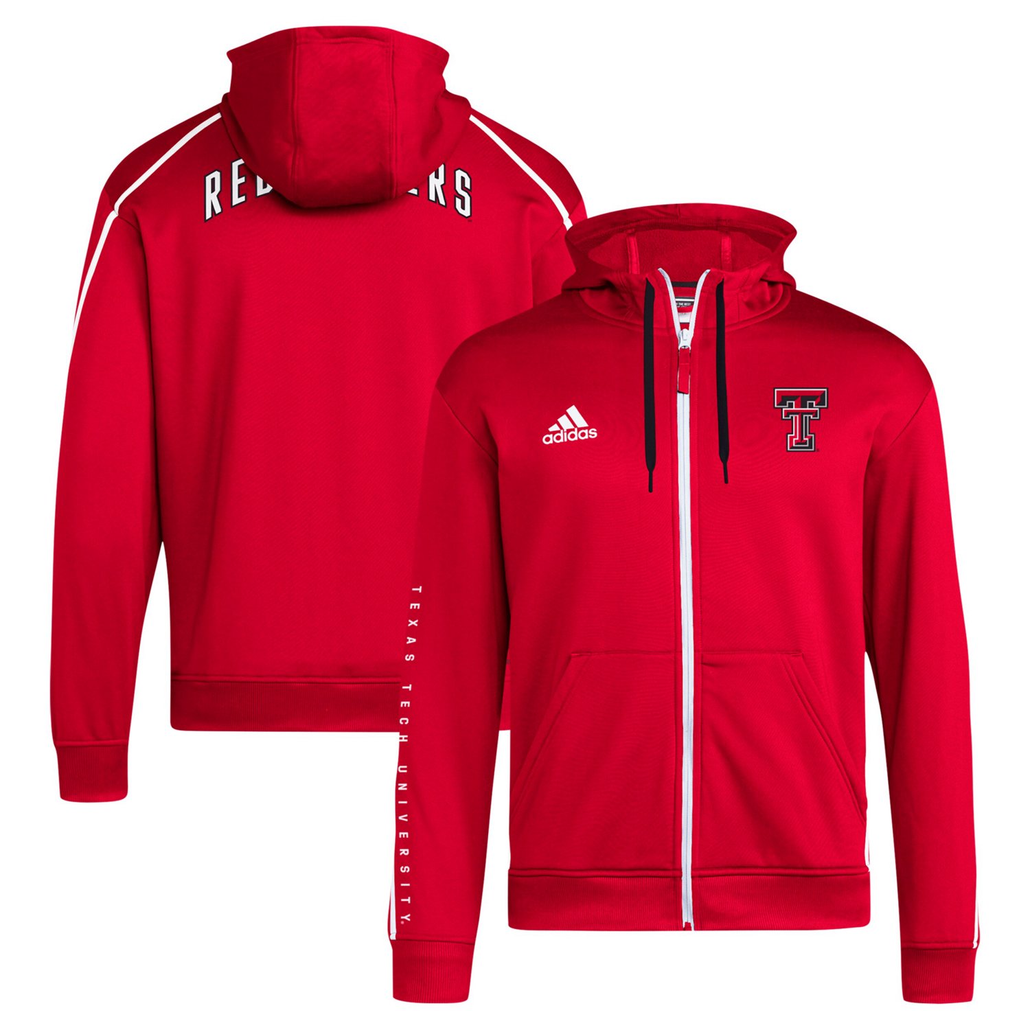adidas Texas Tech Raiders 2024 Sideline Travel AEROREADY Full-Zip Hoodie                                                         - view number 1