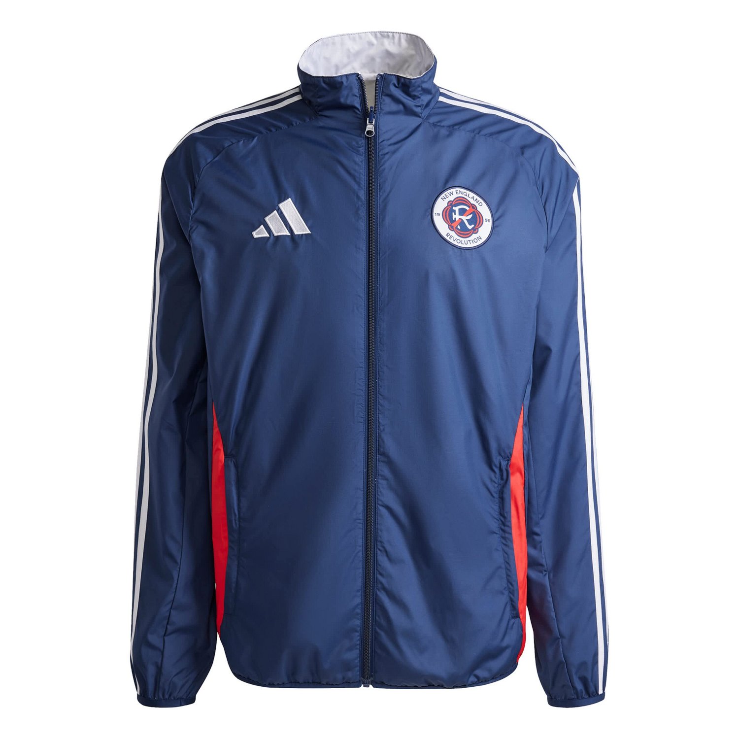 adidas White New England Revolution 2025 Anthem Reversible Full-Zip Jacket - view number 2