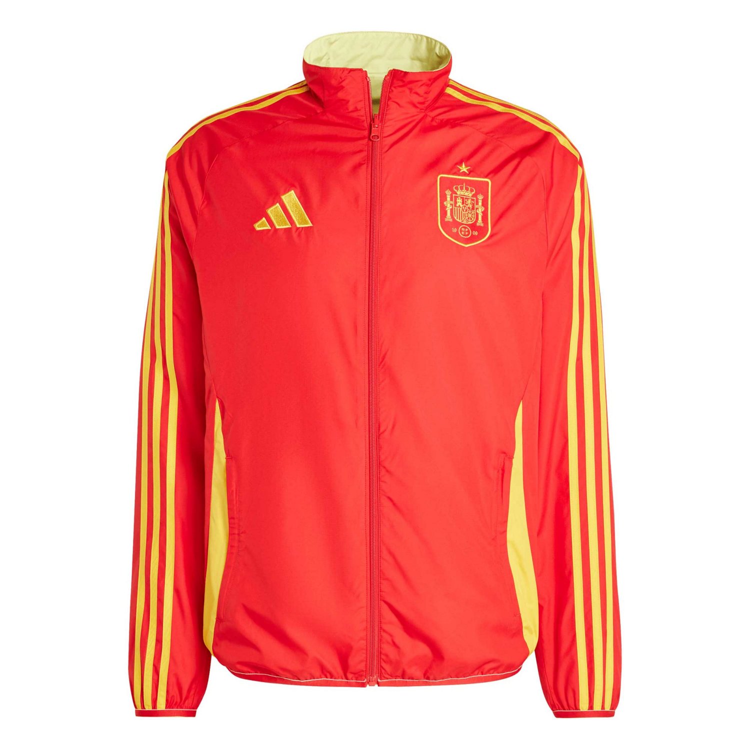 adidas /Yellow Spain National Team 2024 Reversible Anthem Full-Zip Jacket                                                        - view number 2
