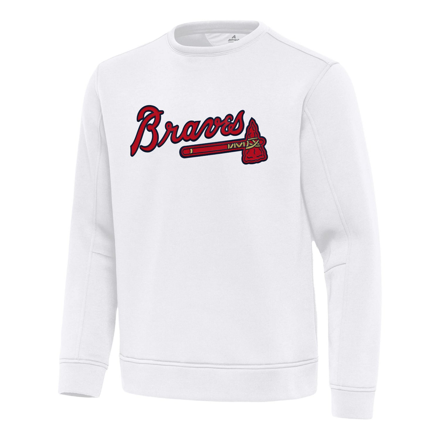 Antigua Atlanta Braves Relevant Lightweight Pullover Sweatshirt                                                                  - view number 2