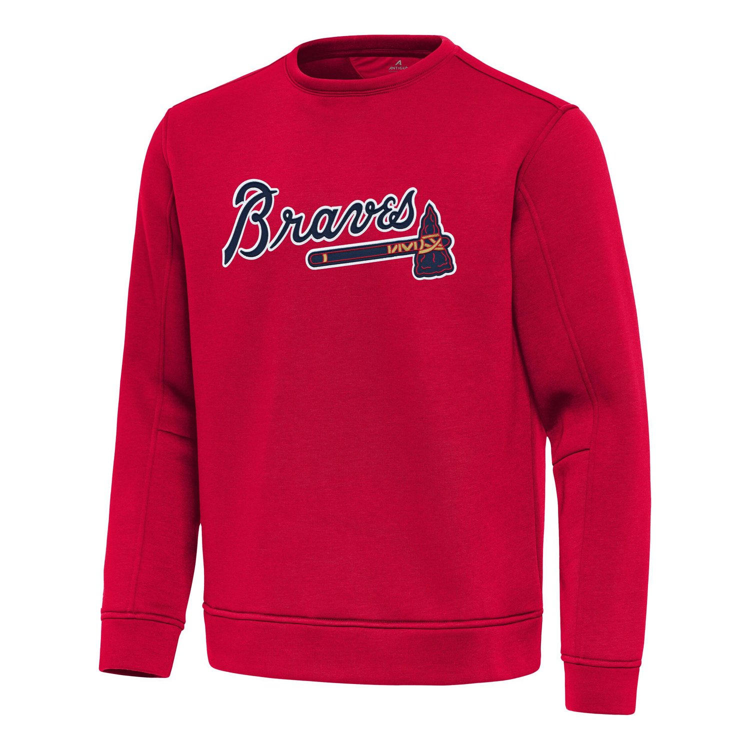 Antigua Atlanta Braves Relevant Lightweight Pullover Sweatshirt - view number 2