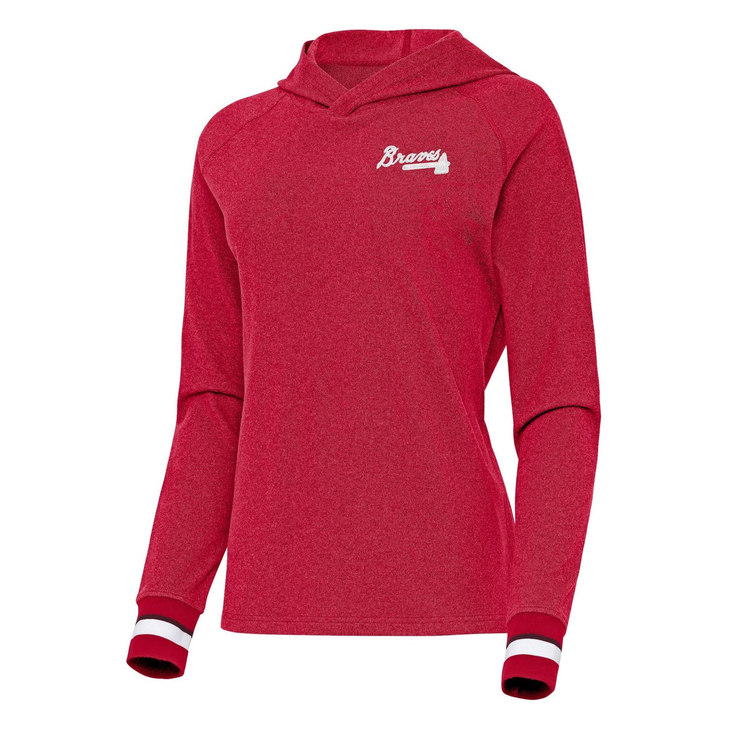 Antigua Atlanta Braves Trek Pullover Hoodie - view number 2