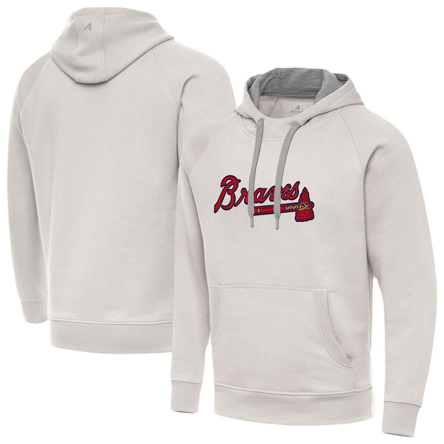 Antigua Atlanta Braves Victory Pullover Hoodie