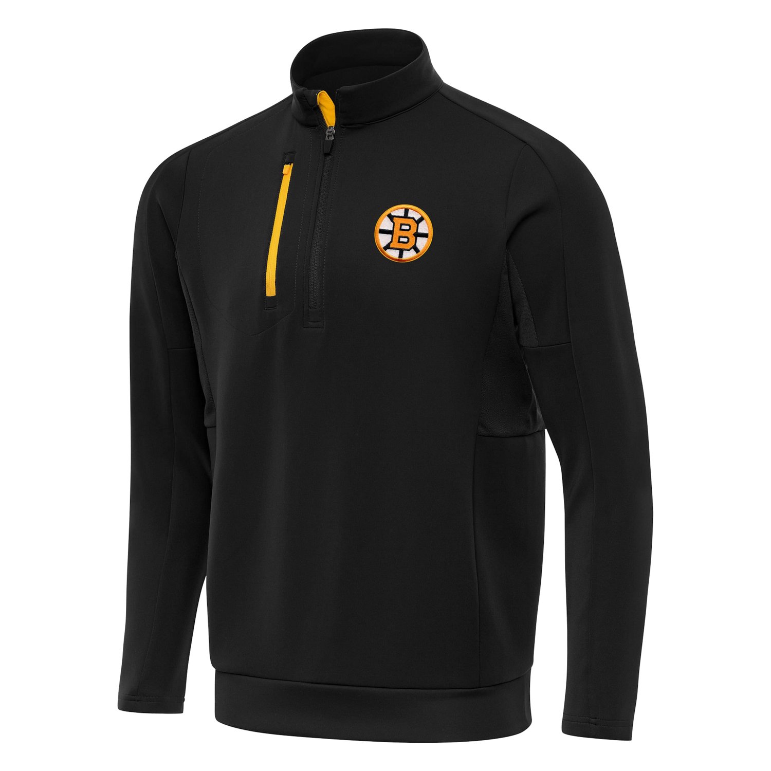 Antigua Boston Bruins Generation Quarter-Zip Pullover Top - view number 2