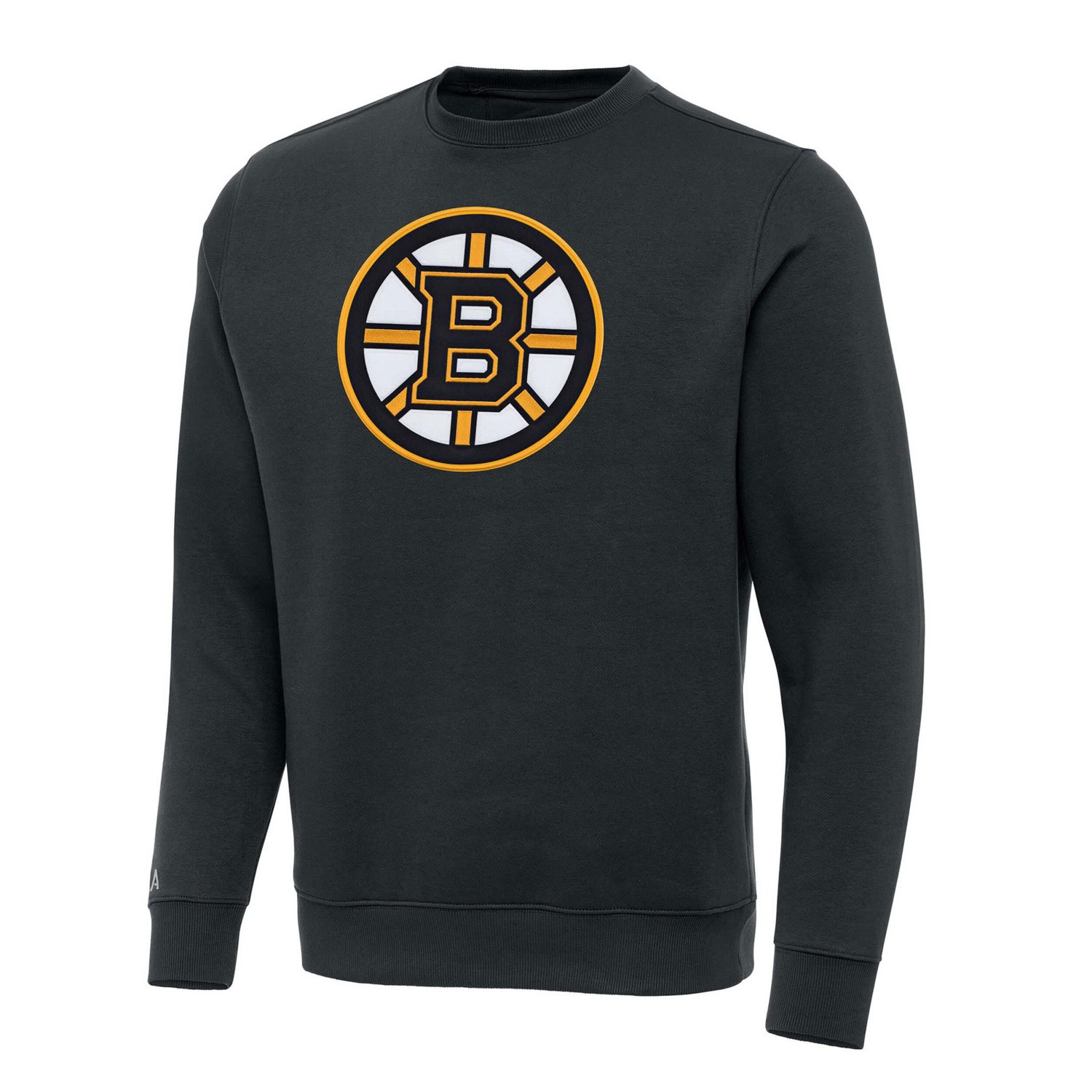 Antigua Boston Bruins Victory Crewneck Pullover Sweatshirt                                                                       - view number 1