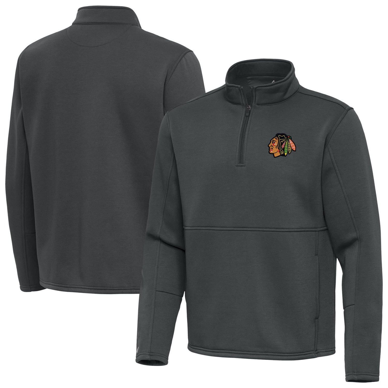 Antigua Chicago Blackhawks Twist Quarter-Zip Pullover Jacket