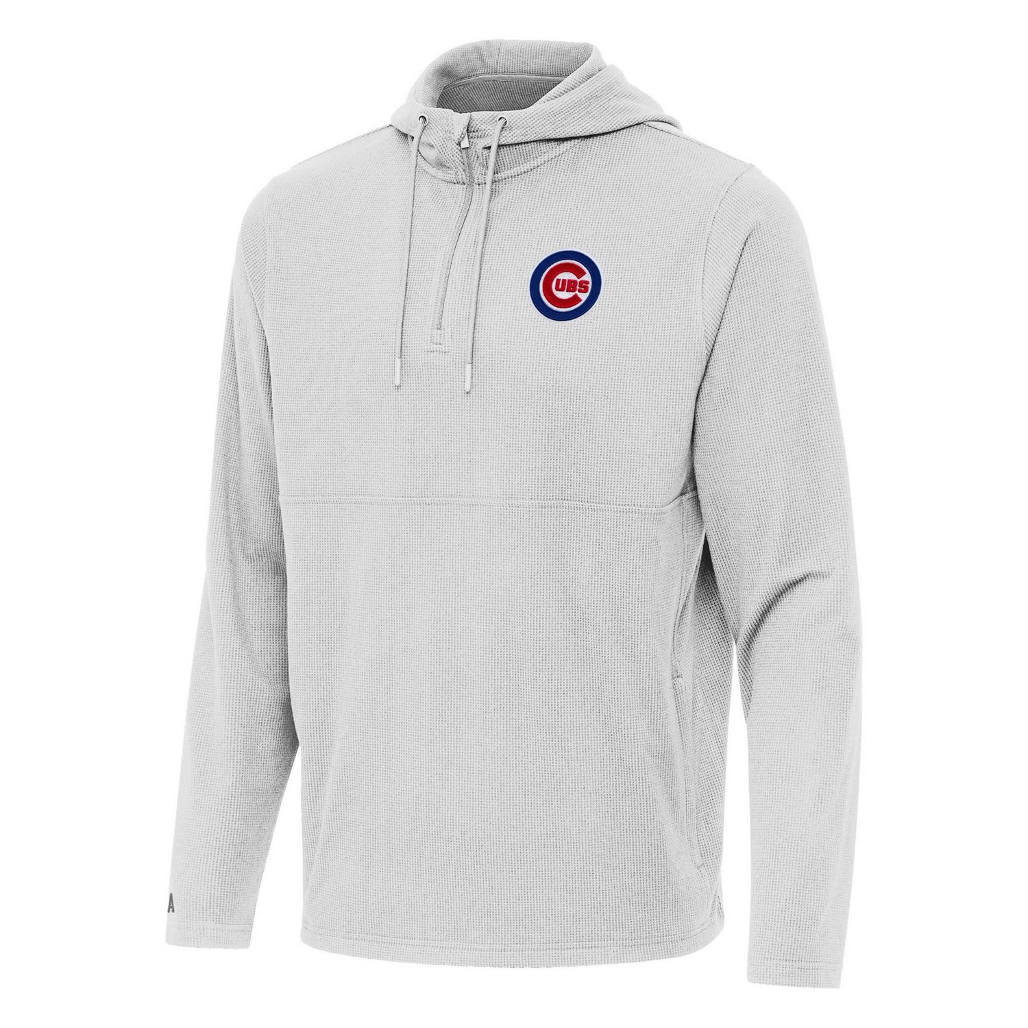 Antigua Chicago Cubs Connected Quarter-Zip Pullover Hoodie - view number 2