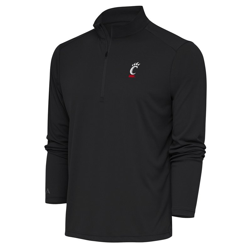 Antigua Men's Graphite Cincinnati Bearcats Tribute Quarter-Zip Pullover Sweatshirt - Graphite