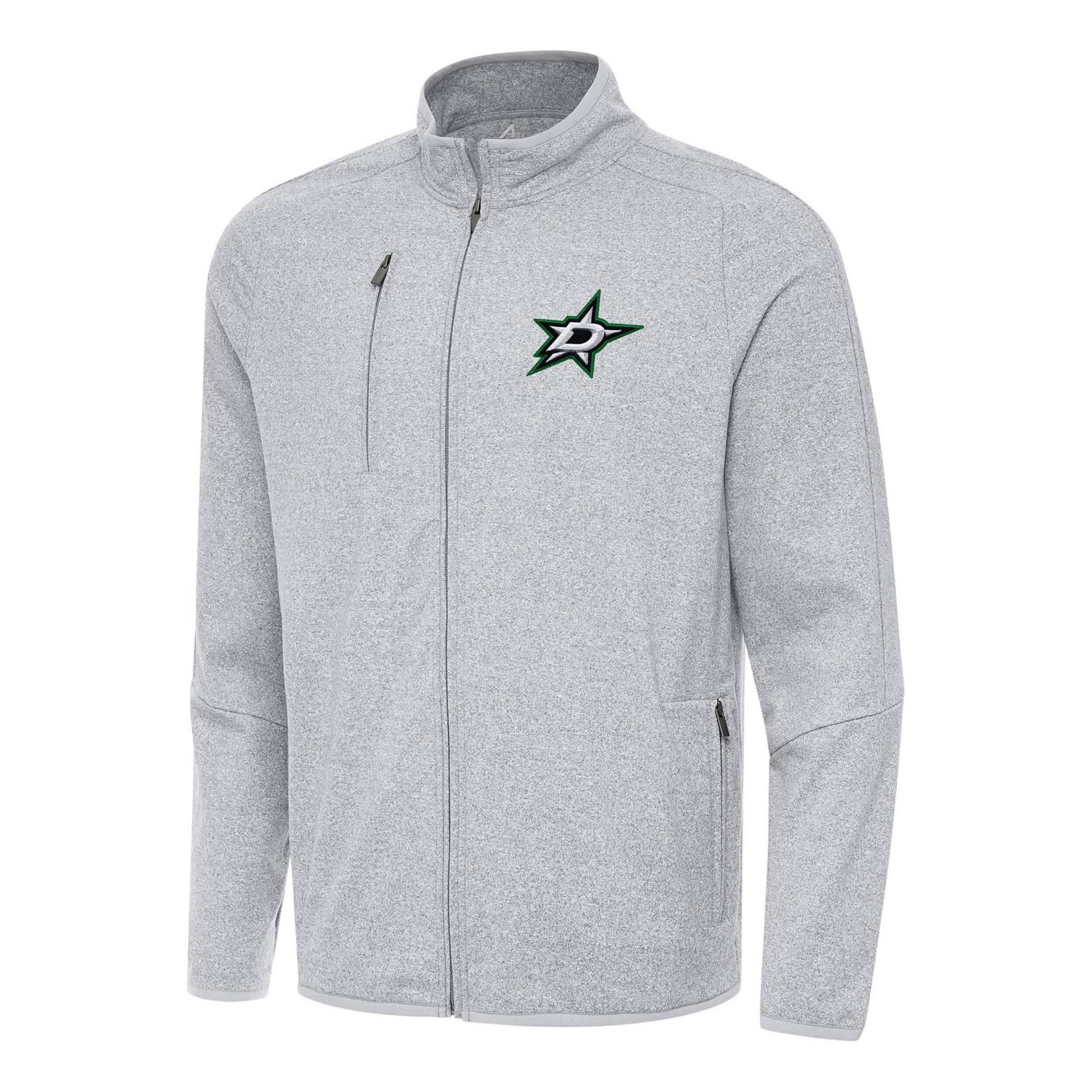 Antigua Dallas Stars Hold-Up Full-Zip Tri-Blend Jacket