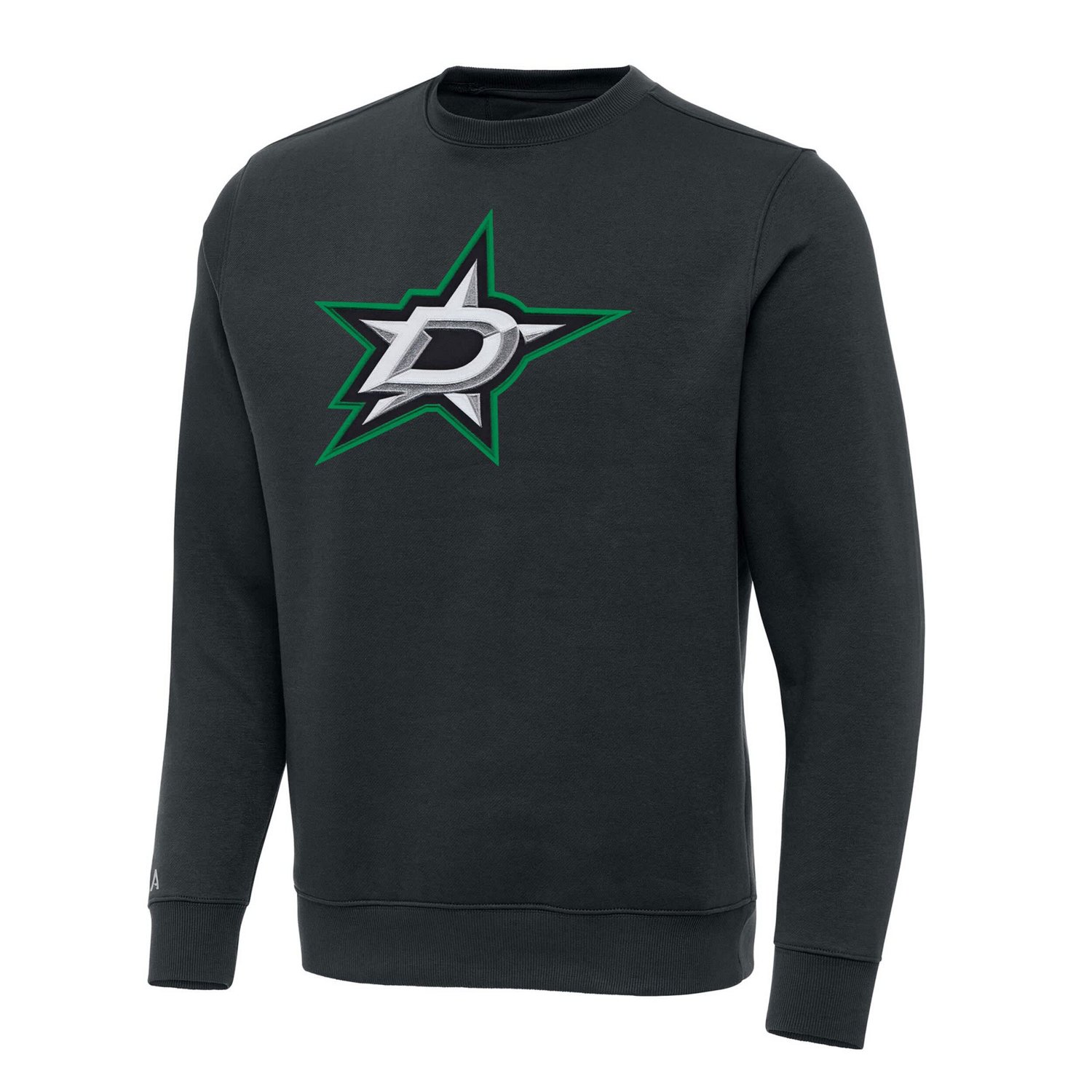 Antigua Dallas Stars Victory Crewneck Pullover Sweatshirt                                                                        - view number 1