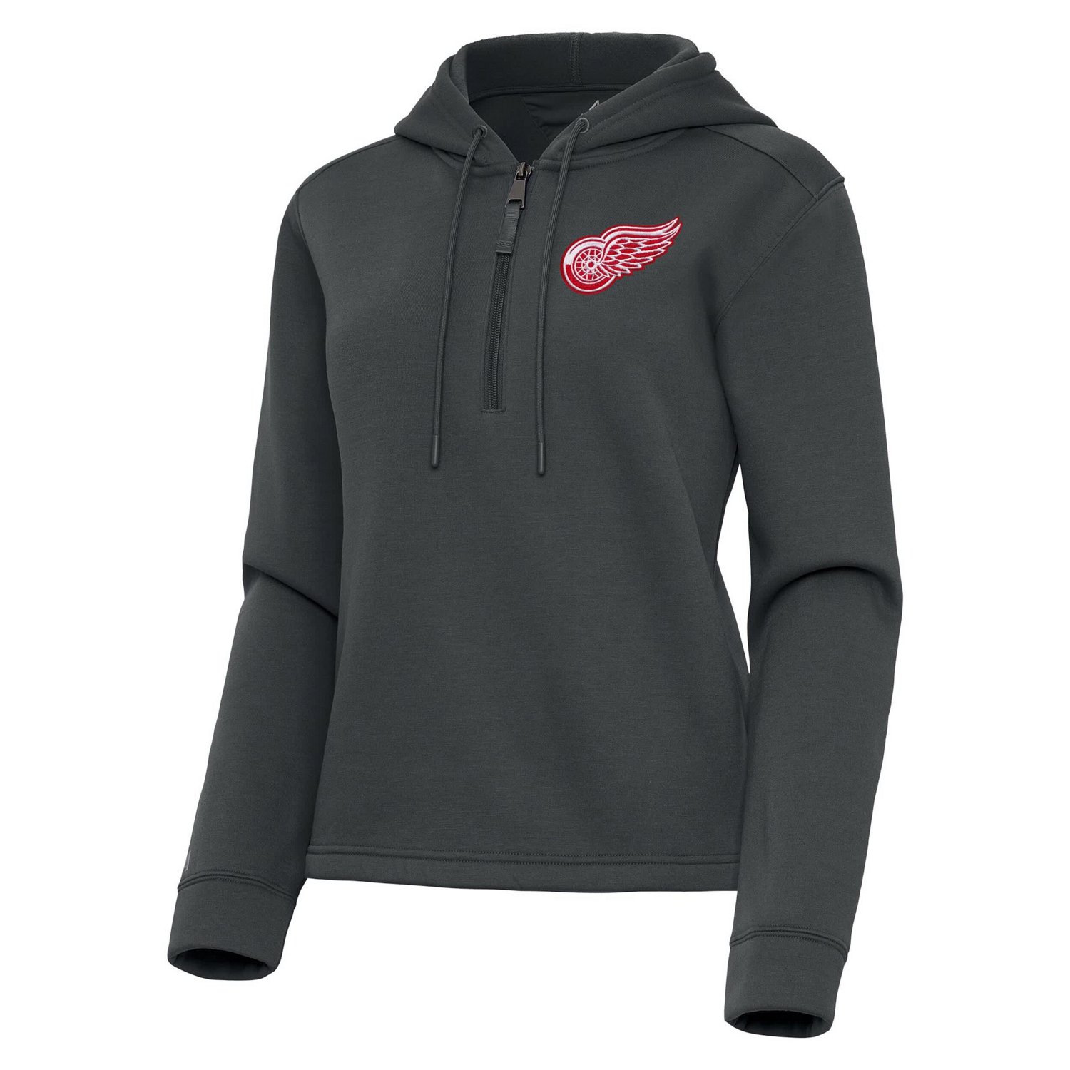 Antigua Detroit Red Wings Contemporary Quarter-Zip Hoodie - view number 2