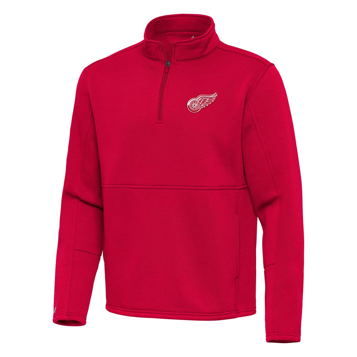 Antigua Detroit Wings Twist Quarter-Zip Pullover Jacket - view number 2