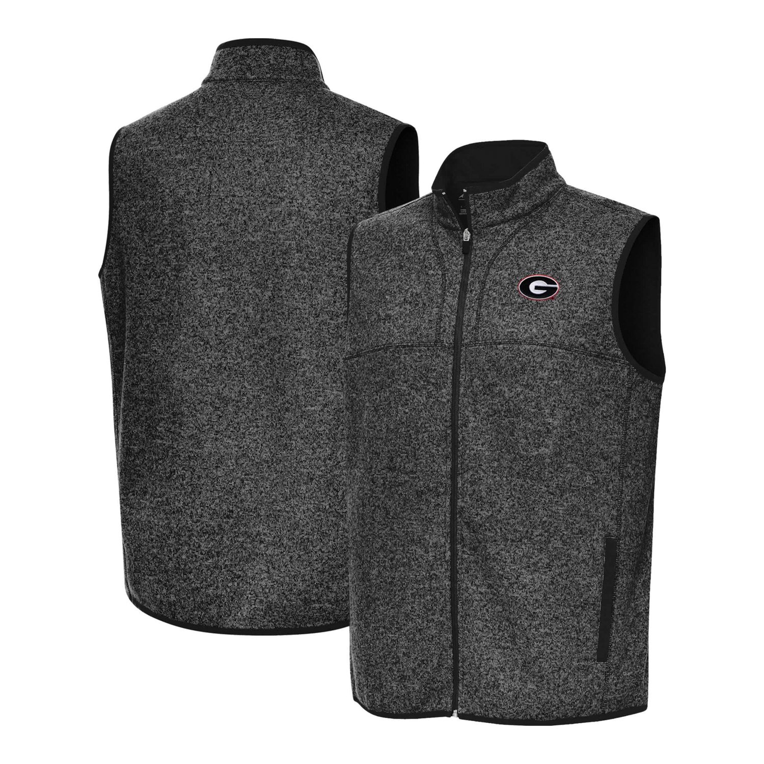 Antigua Georgia Bulldogs Fortune Full-Zip Vest