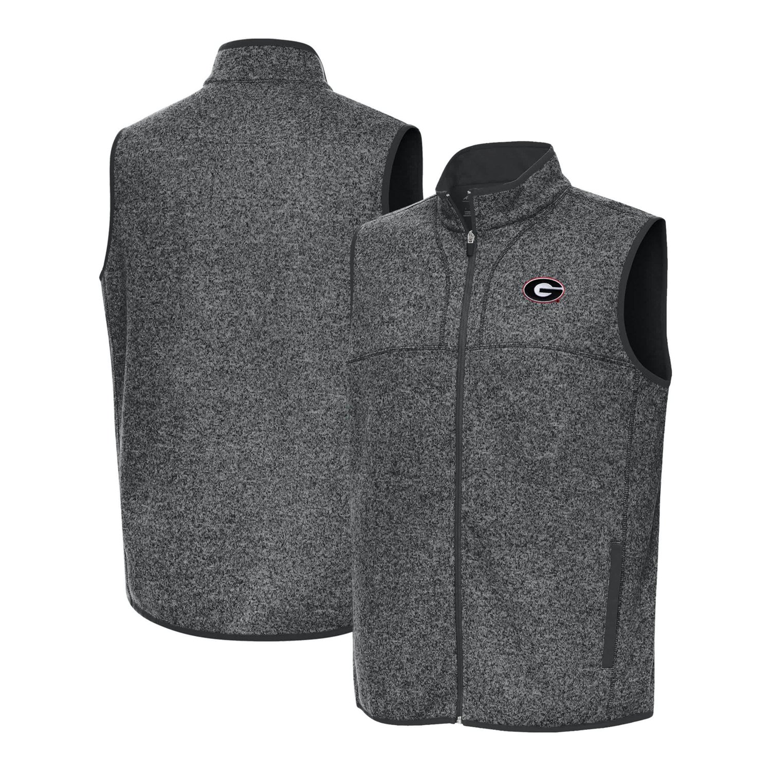 Antigua Georgia Bulldogs Fortune Full-Zip Vest                                                                                   - view number 1