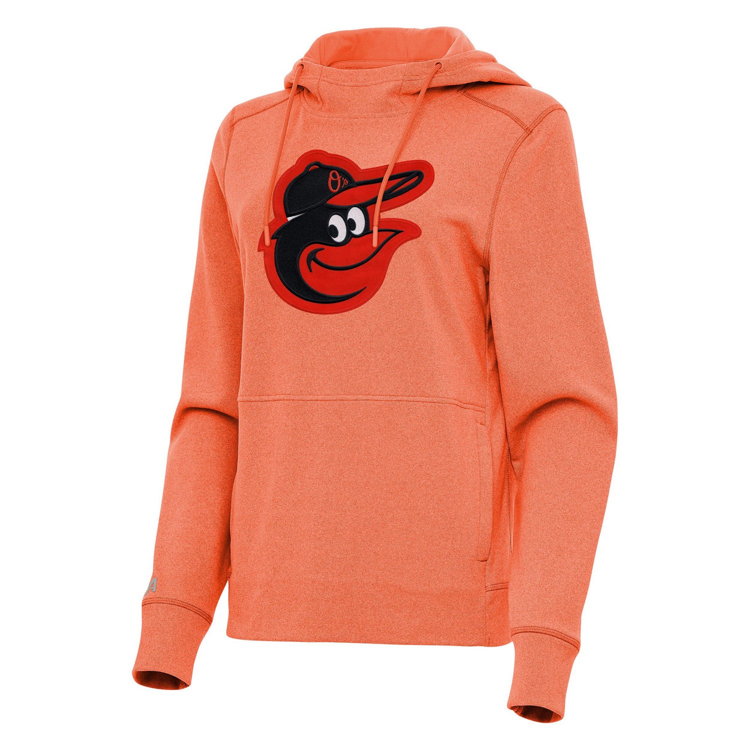 Antigua Heather Baltimore Orioles Justice Pullover Hoodie