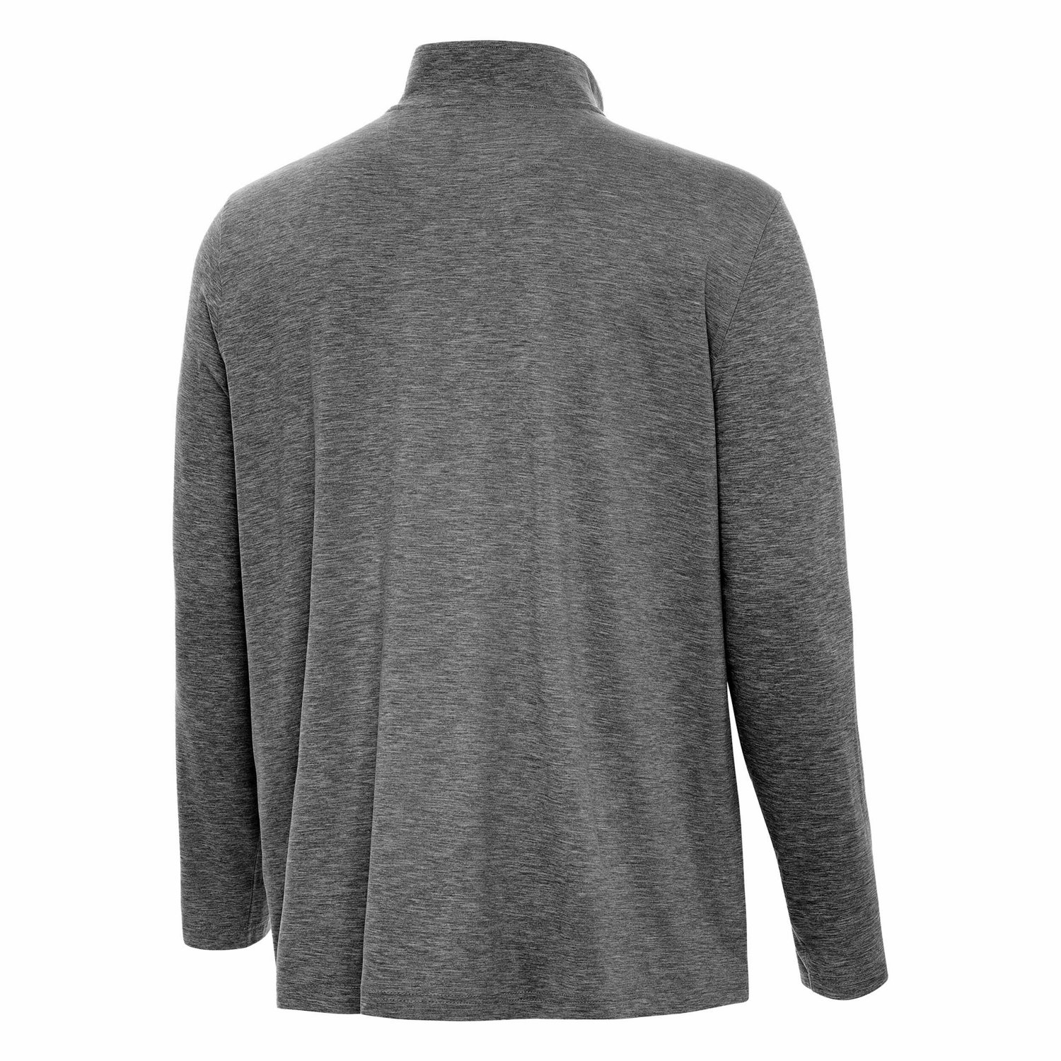 Antigua Heather Boston Bruins Hunk Lightweight Quarter-Zip Pullover - view number 3