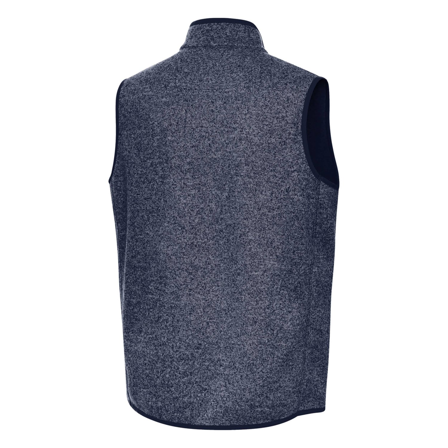 Antigua Heather Georgia Tech Yellow Jackets Fortune Full-Zip Vest                                                                - view number 3