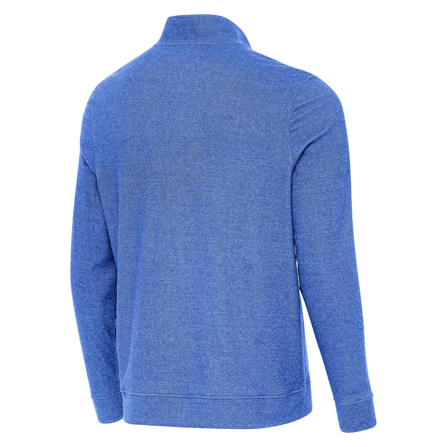 Antigua Heather Los Angeles Dodgers Back-to-Back World Series Champions Subtle Quarter-Zip Pullover - view number 3